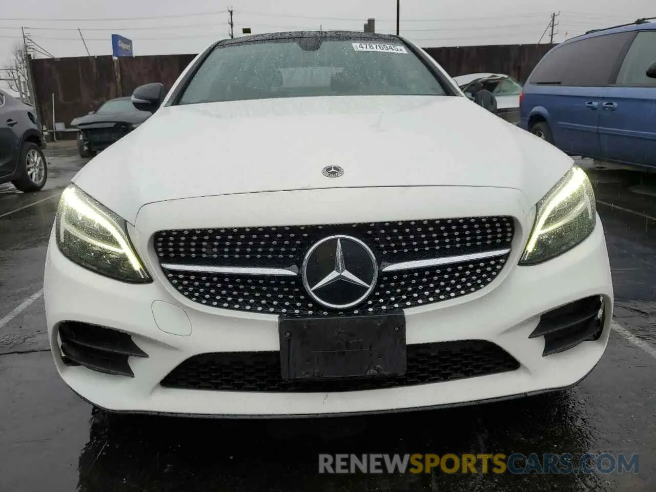 5 fotografías del automóvil dañado W1KWJ8DB8MG102764 MERCEDES-BENZ C-CLASS 2021