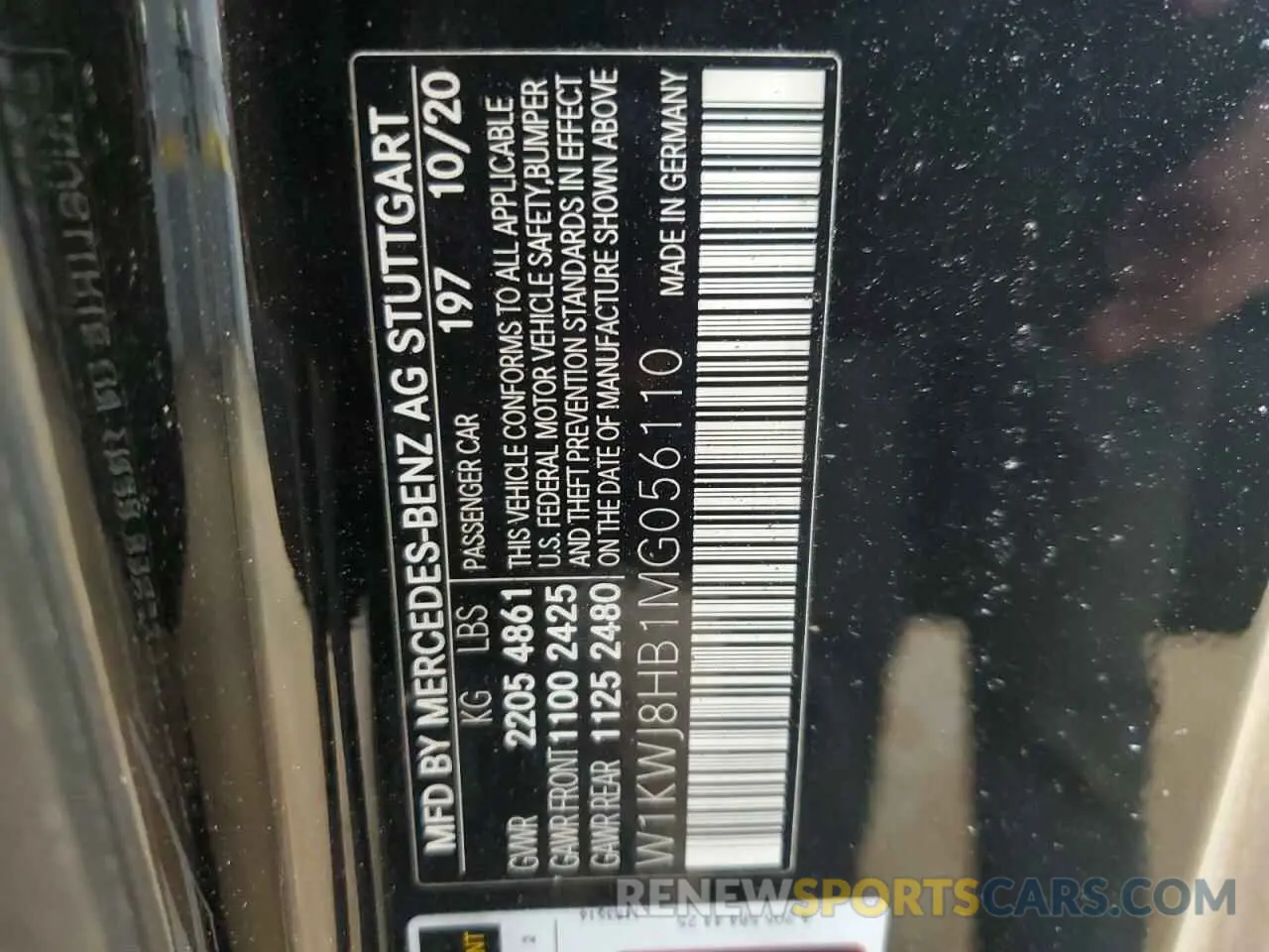 12 fotografías del automóvil dañado W1KWJ8HB1MG056110 MERCEDES-BENZ C-CLASS 2021
