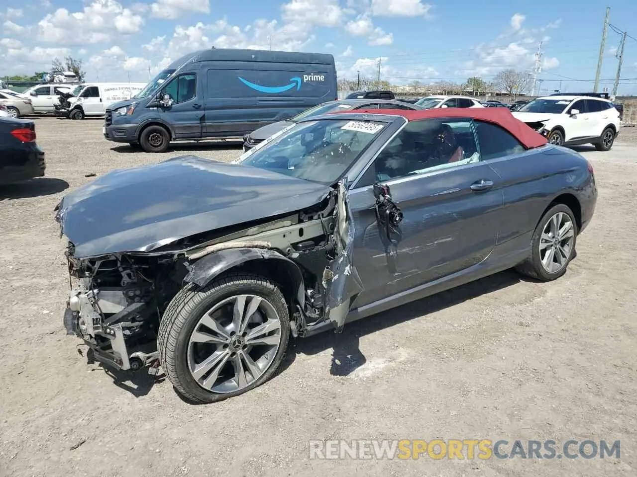 1 fotografías del automóvil dañado W1KWK8DB7MG049195 MERCEDES-BENZ C-CLASS 2021