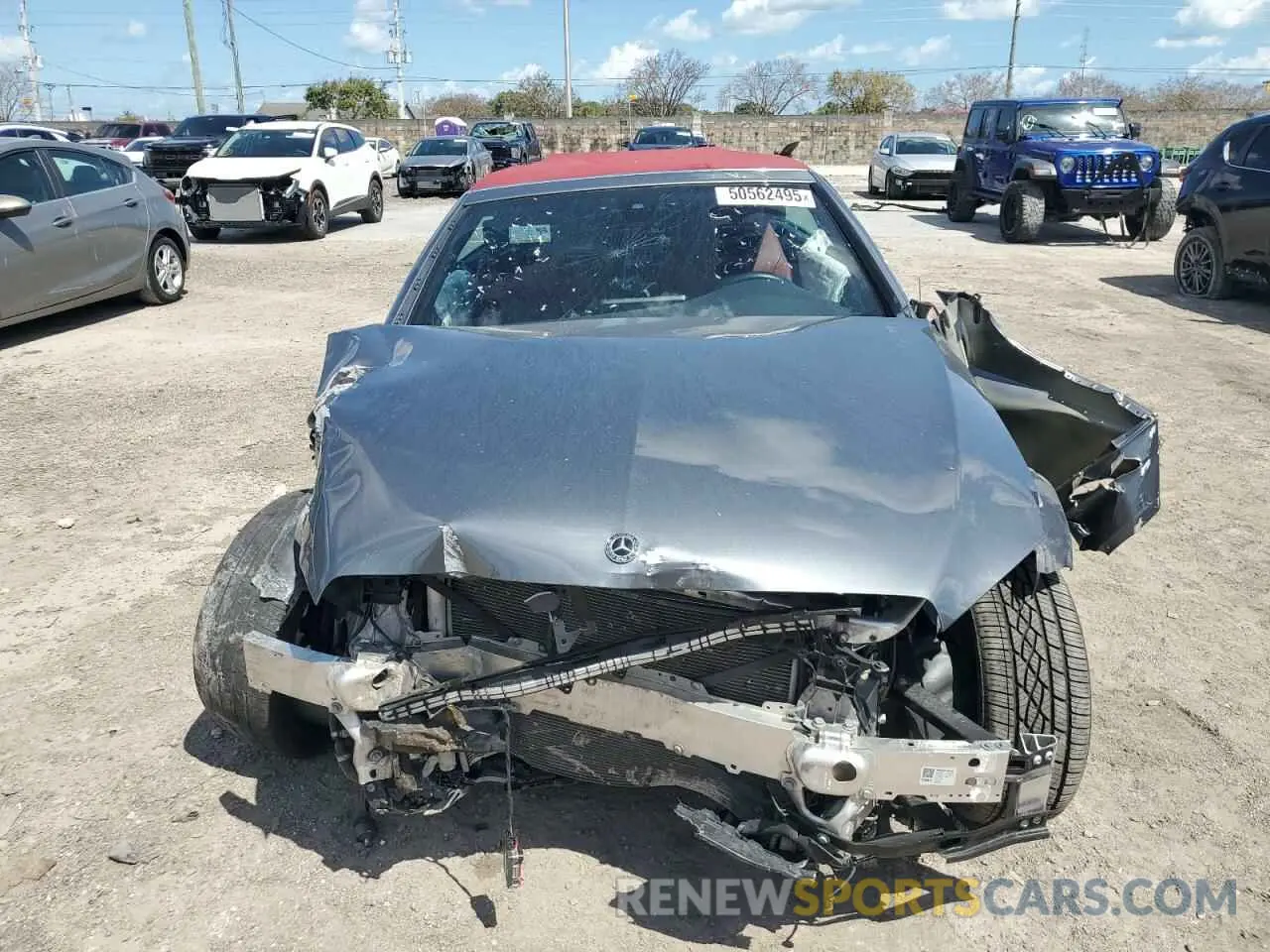 5 fotografías del automóvil dañado W1KWK8DB7MG049195 MERCEDES-BENZ C-CLASS 2021