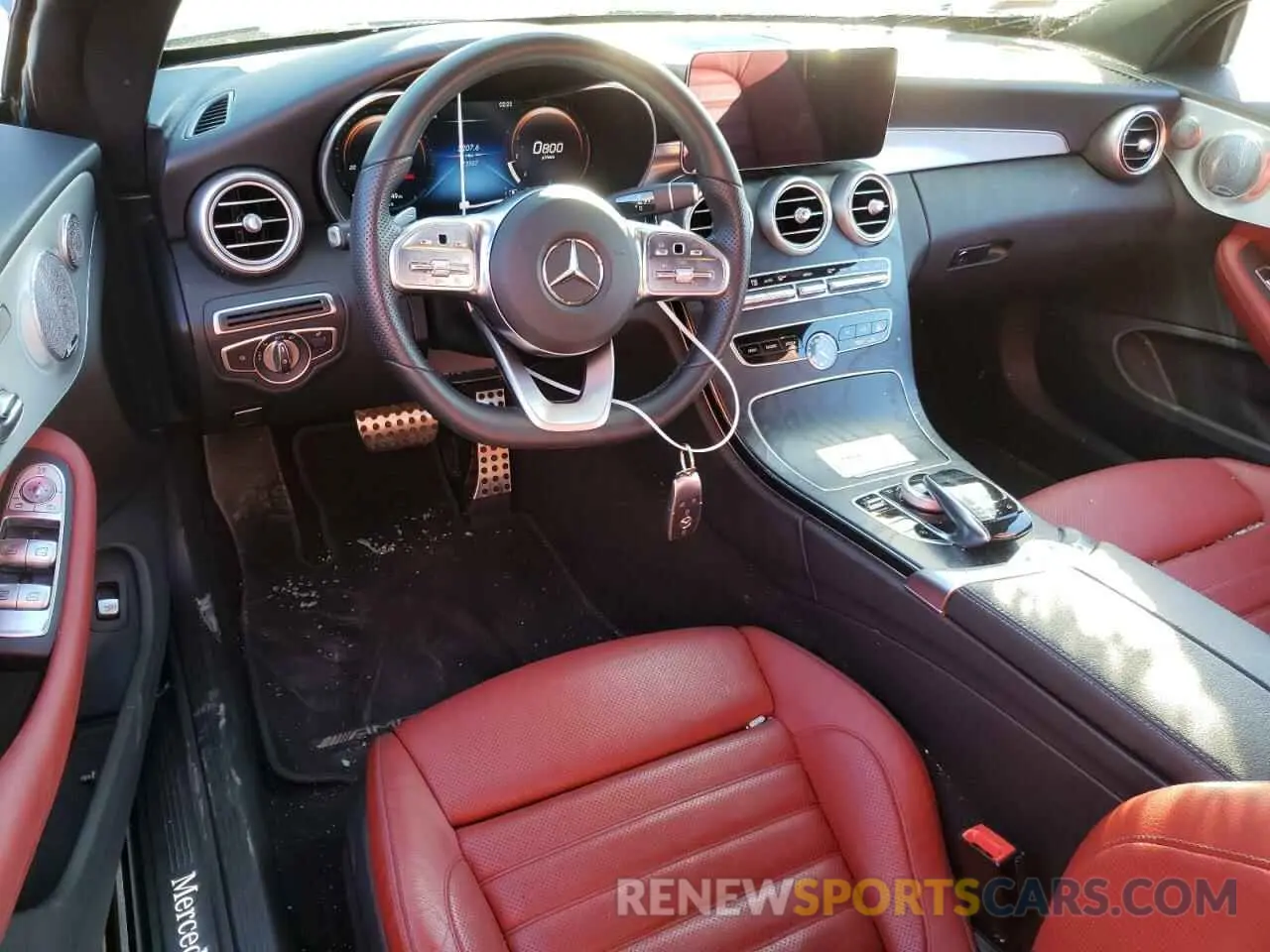 8 fotografías del automóvil dañado W1KWK8DB7MG100453 MERCEDES-BENZ C-CLASS 2021