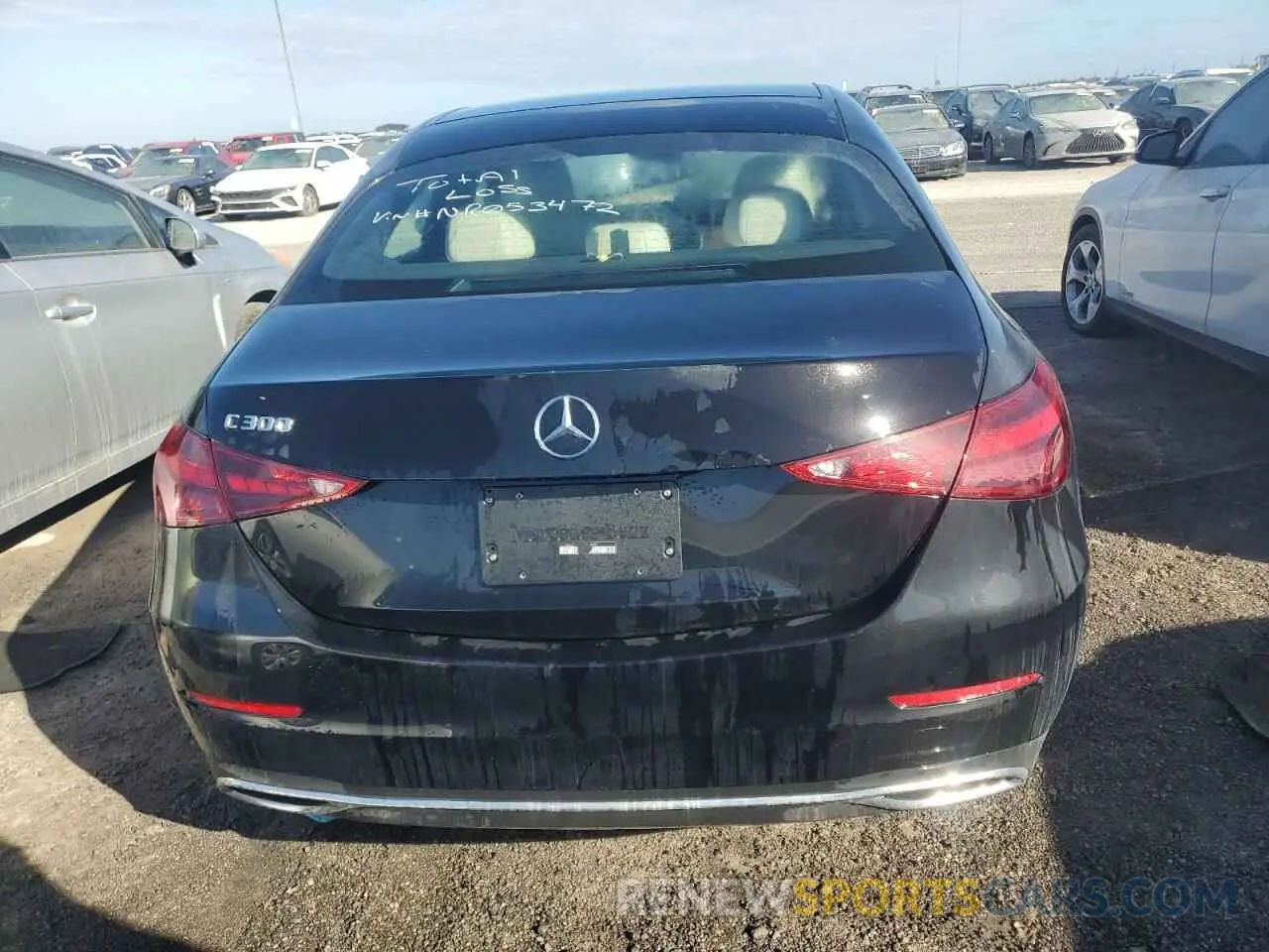 6 fotografías del automóvil dañado W1KAF4GB4NR053472 MERCEDES-BENZ C-CLASS 2022