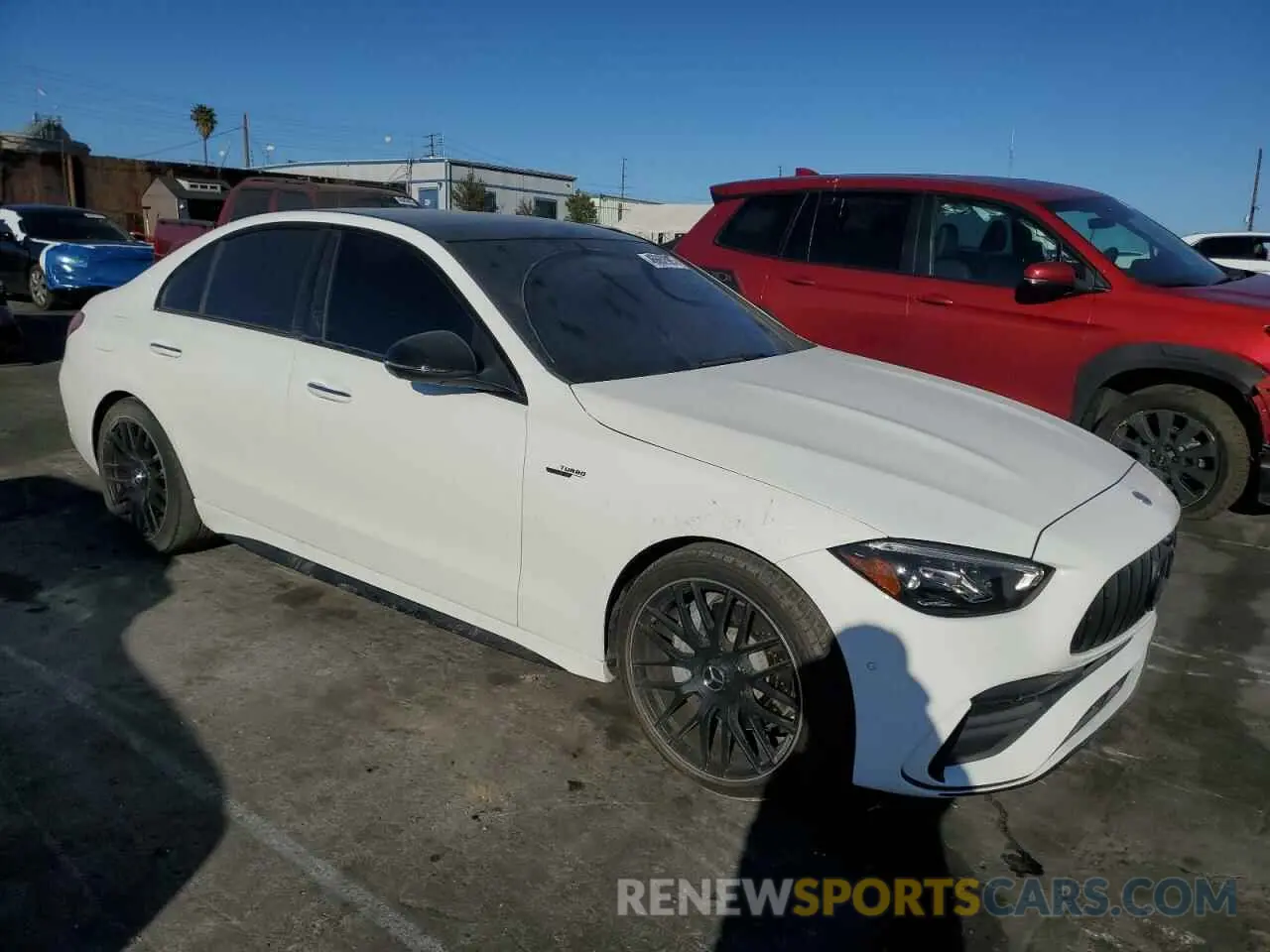 4 fotografías del automóvil dañado W1KAF4GB5NR057465 MERCEDES-BENZ C-CLASS 2022