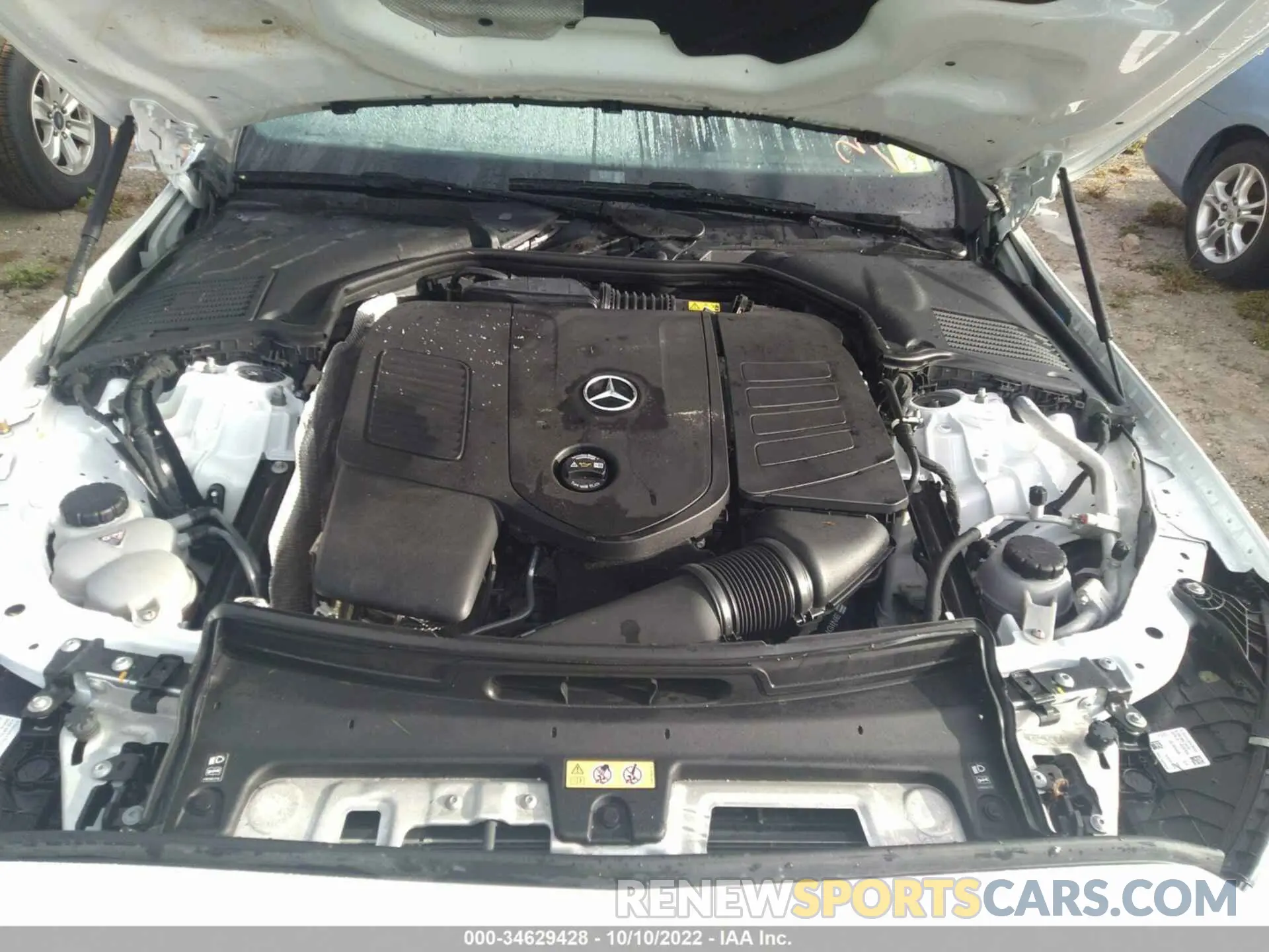 10 fotografías del automóvil dañado W1KAF4GB8NR018448 MERCEDES-BENZ C-CLASS 2022