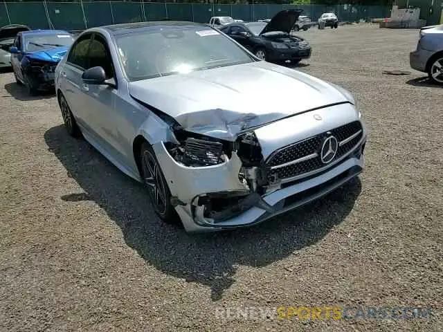 13 fotografías del automóvil dañado W1KAF4HB3NR047063 MERCEDES-BENZ C-CLASS 2022