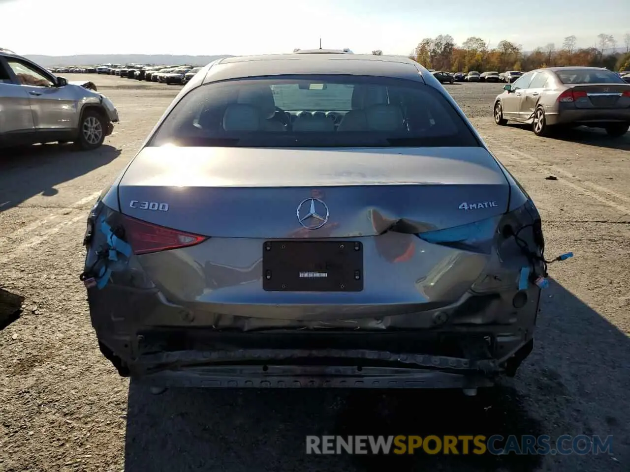 6 fotografías del automóvil dañado W1KAF4HB6NR009780 MERCEDES-BENZ C-CLASS 2022