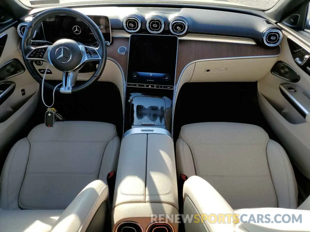 8 fotografías del automóvil dañado W1KAF4HB6NR009780 MERCEDES-BENZ C-CLASS 2022