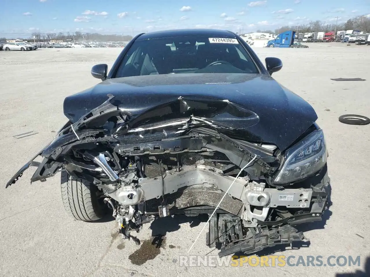 5 fotografías del automóvil dañado W1KWJ8DB0NG116014 MERCEDES-BENZ C-CLASS 2022