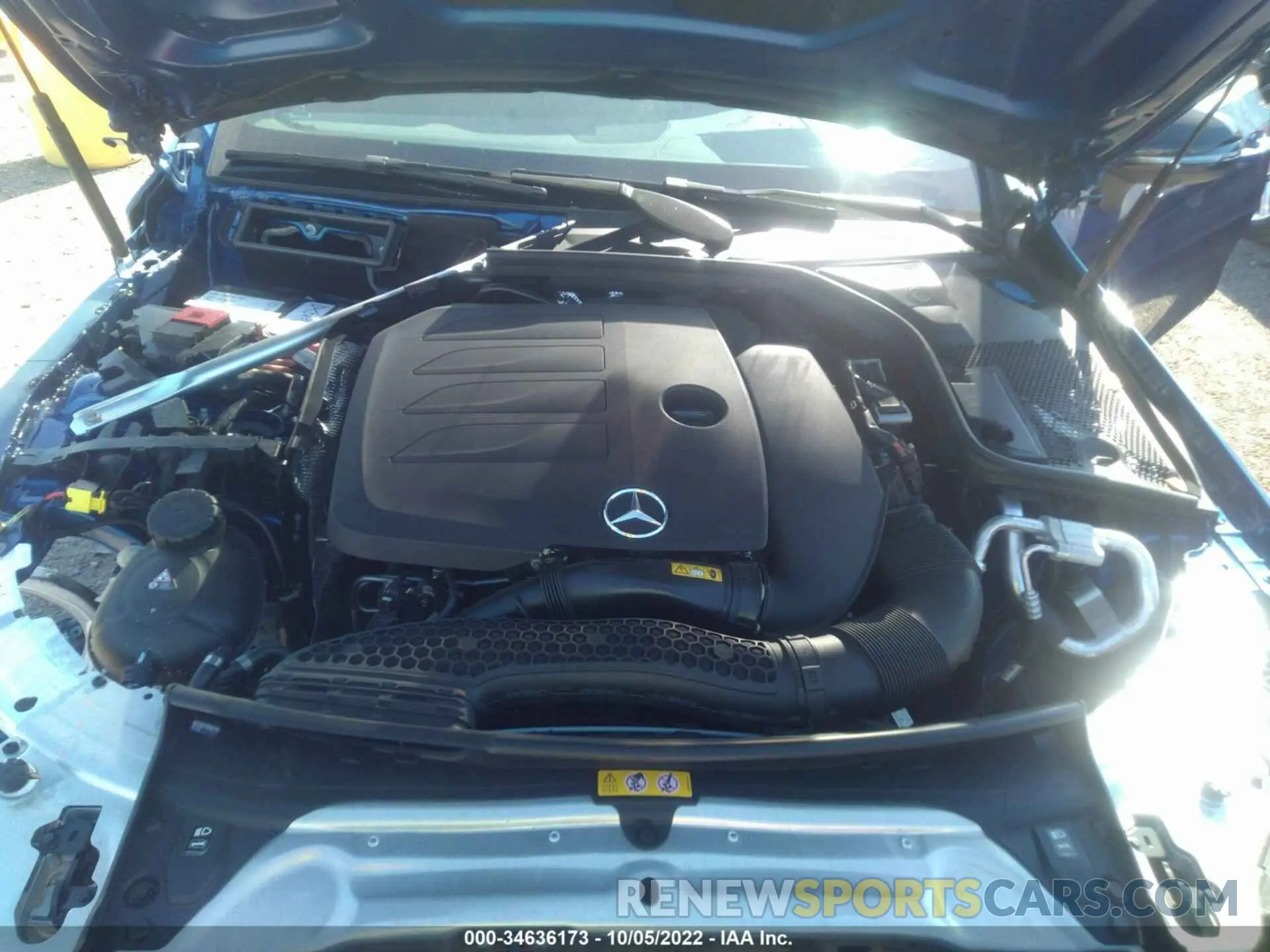 10 fotografías del automóvil dañado W1KWK8DB7NG111258 MERCEDES-BENZ C-CLASS 2022