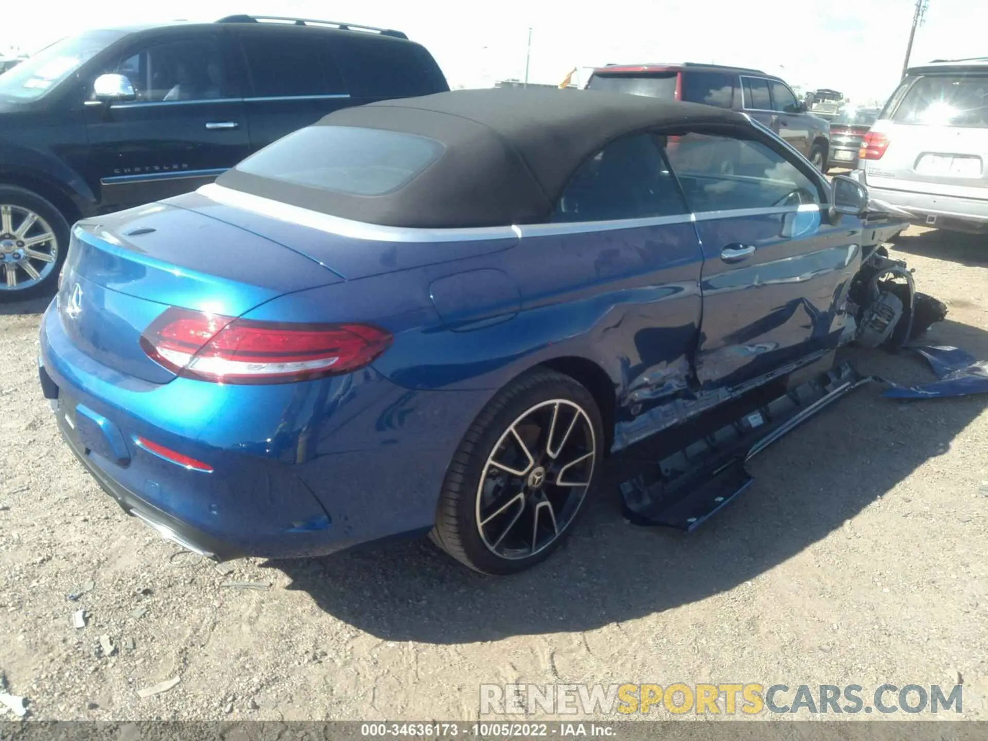 4 fotografías del automóvil dañado W1KWK8DB7NG111258 MERCEDES-BENZ C-CLASS 2022