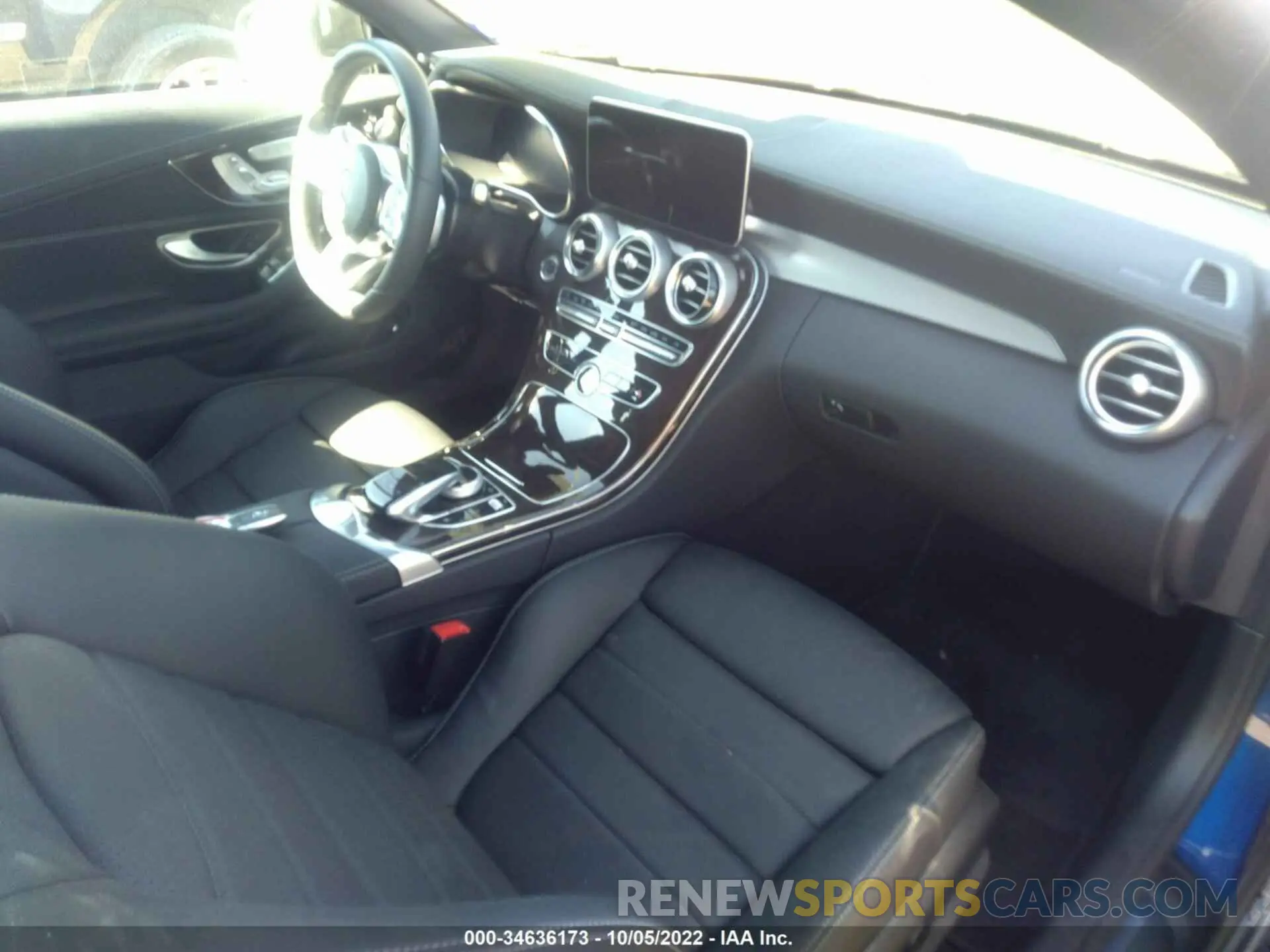 5 fotografías del automóvil dañado W1KWK8DB7NG111258 MERCEDES-BENZ C-CLASS 2022