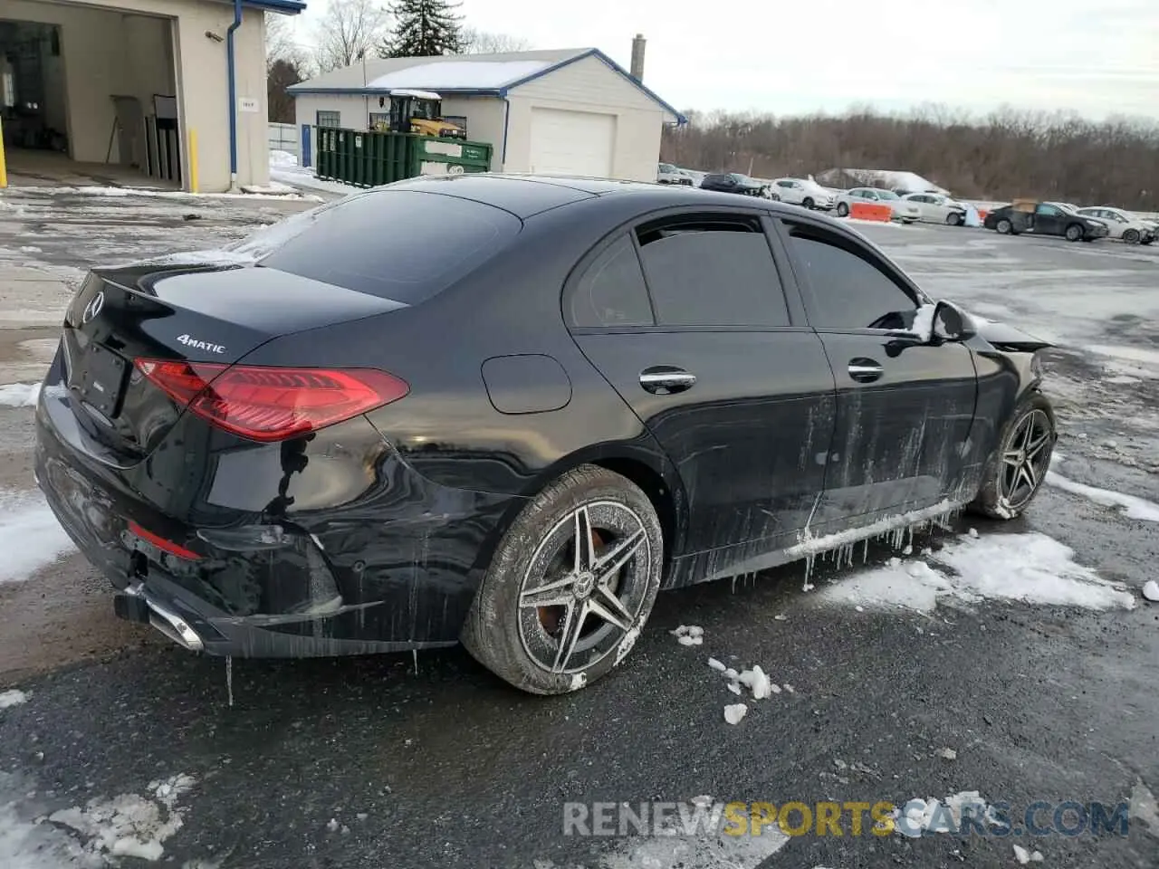 3 fotografías del automóvil dañado W1KAF4HB0PR152159 MERCEDES-BENZ C-CLASS 2023