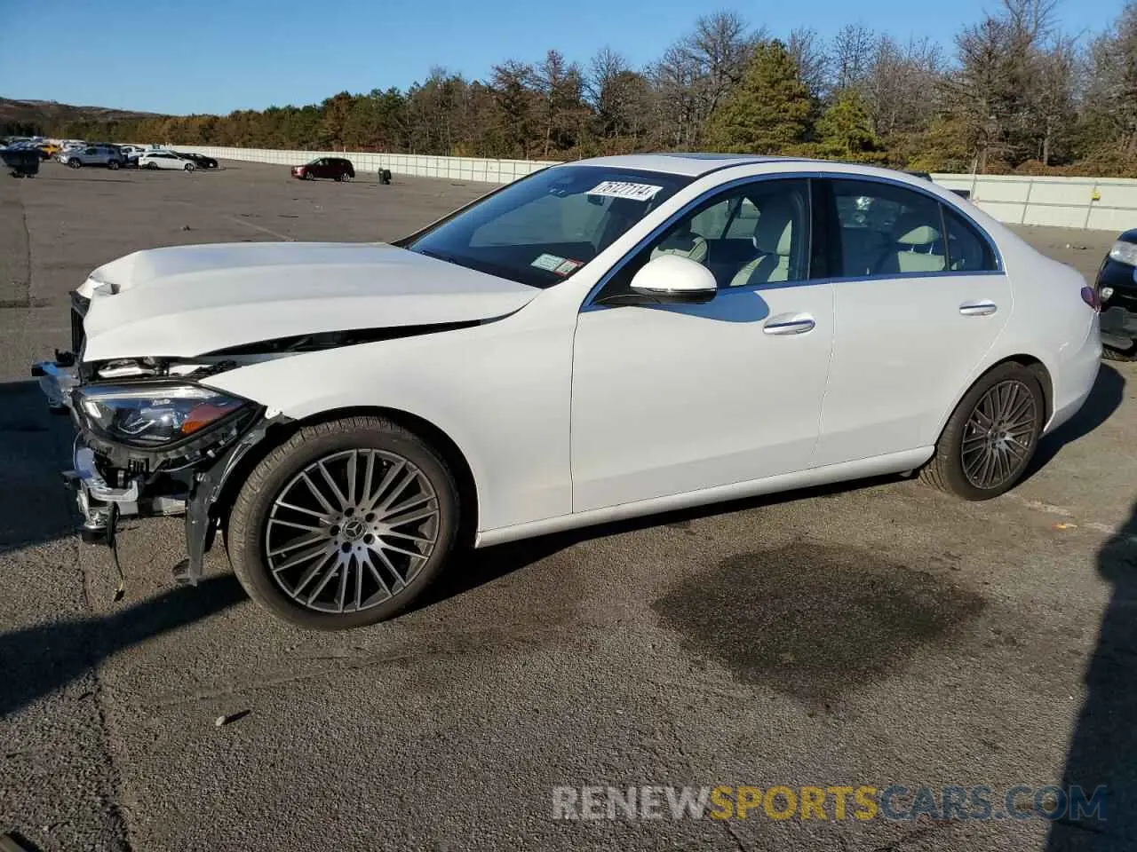 1 fotografías del automóvil dañado W1KAF4HB1PR153899 MERCEDES-BENZ C-CLASS 2023