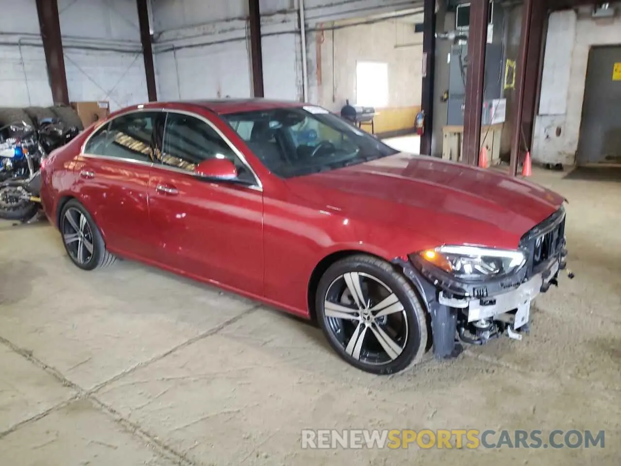 4 fotografías del automóvil dañado W1KAF4HB3PR069681 MERCEDES-BENZ C-CLASS 2023
