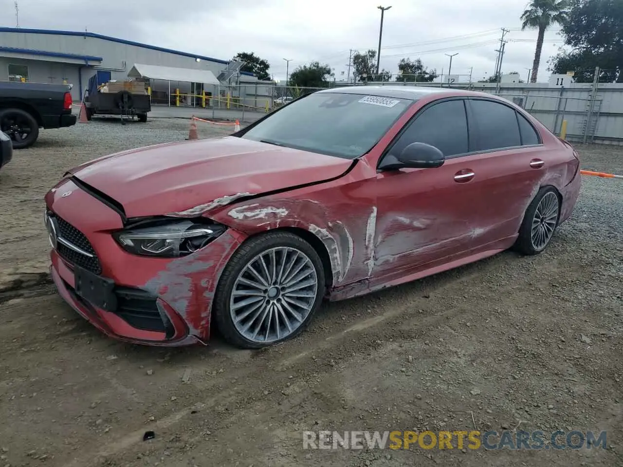 1 fotografías del automóvil dañado W1KAF4HB5PR080665 MERCEDES-BENZ C-CLASS 2023