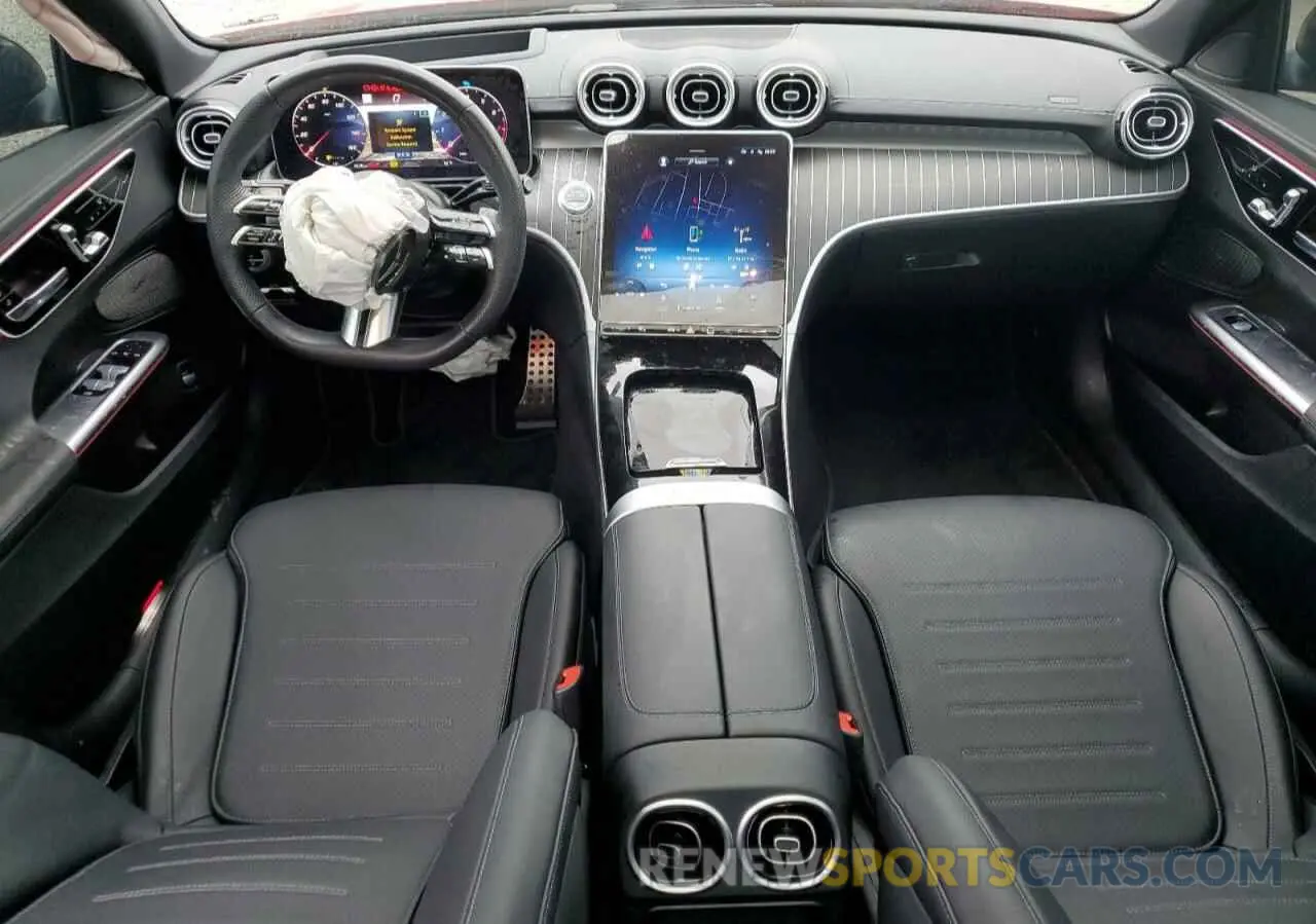 8 fotografías del automóvil dañado W1KAF4HB5PR080665 MERCEDES-BENZ C-CLASS 2023