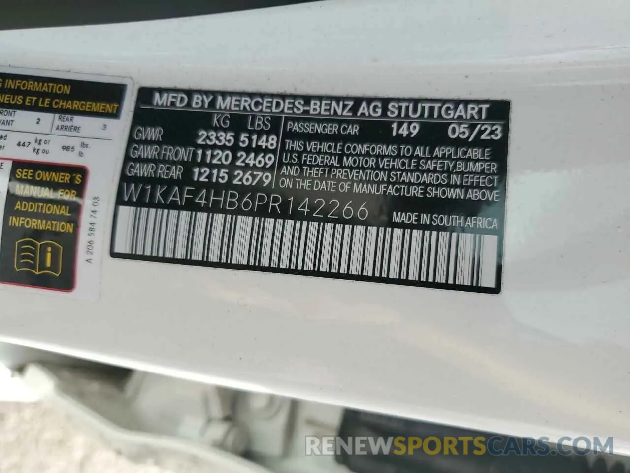 14 fotografías del automóvil dañado W1KAF4HB6PR142266 MERCEDES-BENZ C-CLASS 2023