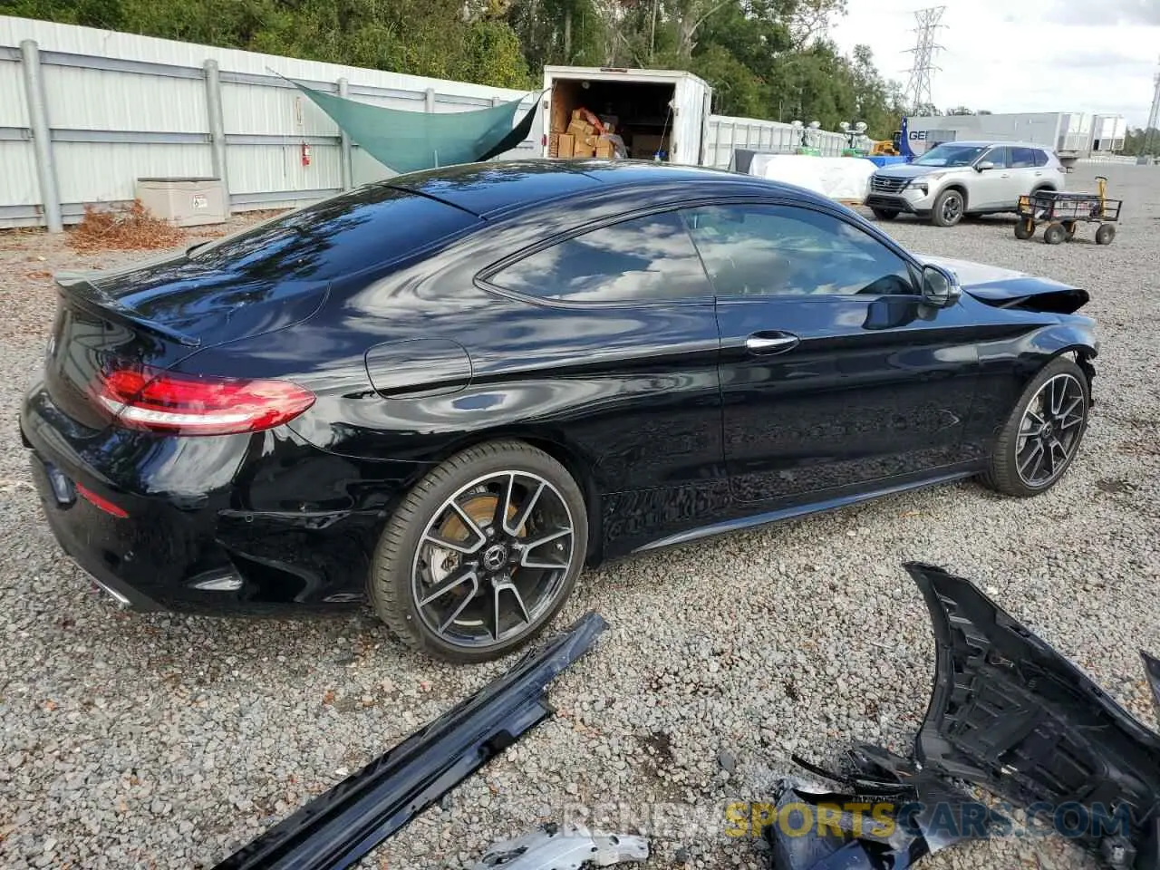 3 fotografías del automóvil dañado W1KWJ8DB2PG131066 MERCEDES-BENZ C-CLASS 2023