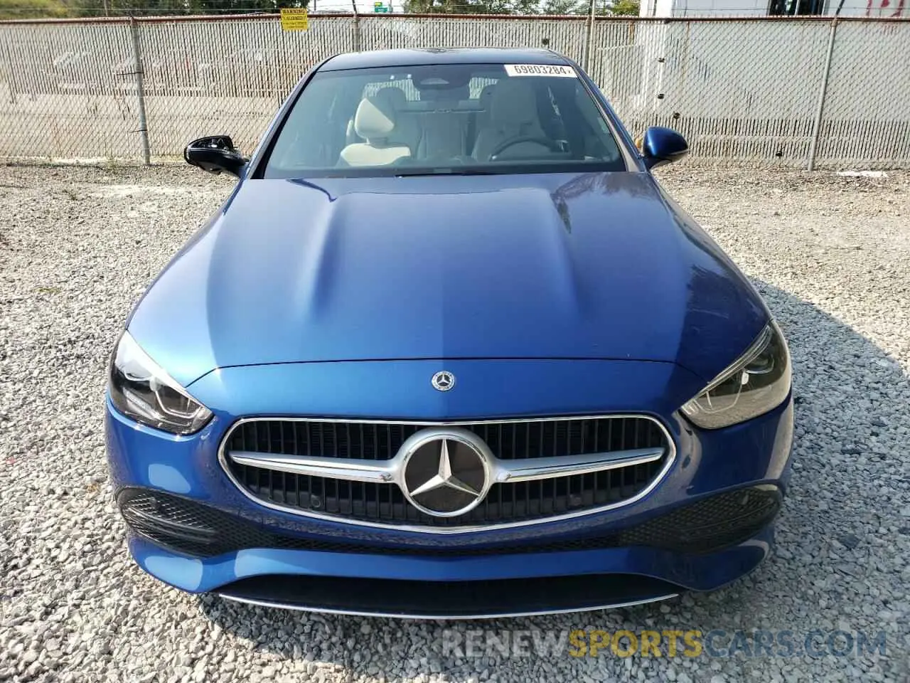 5 fotografías del automóvil dañado W1KAF4HB9RR211437 MERCEDES-BENZ C-CLASS 2024
