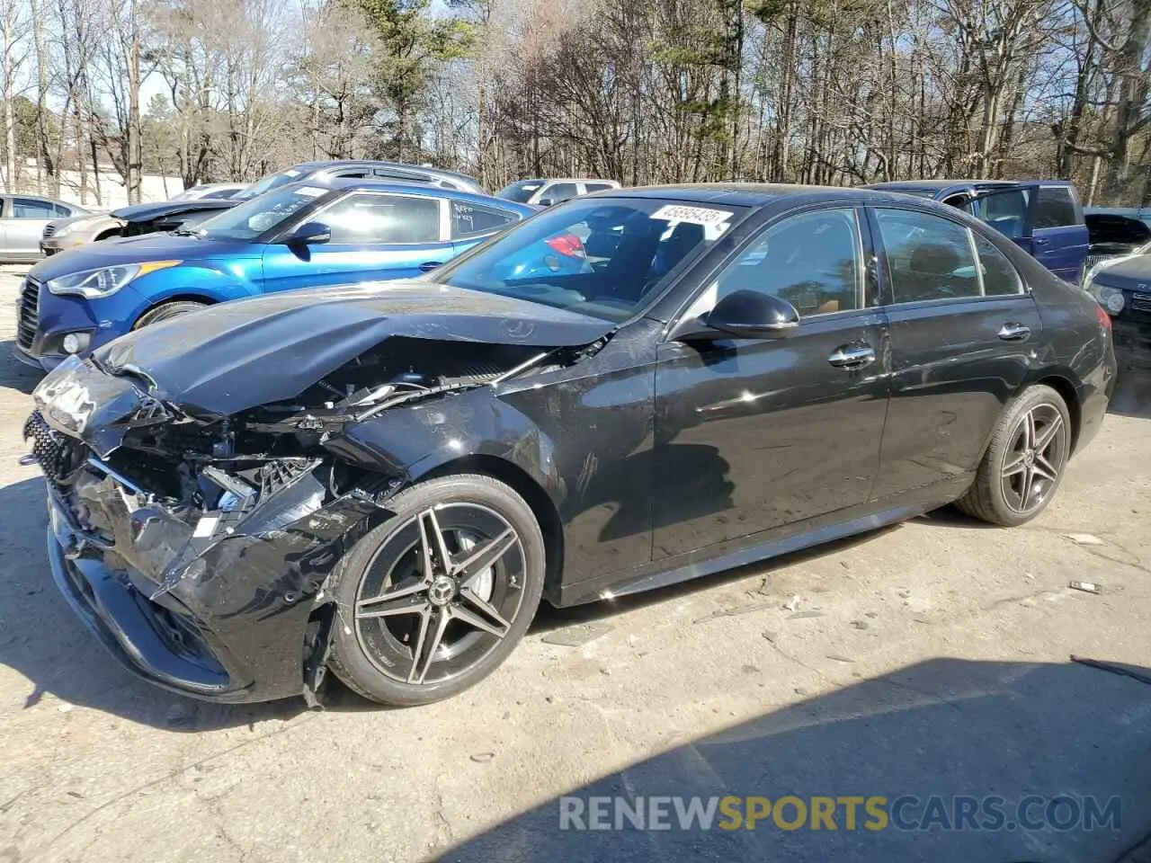 1 fotografías del automóvil dañado W1KAF4HBXRR177105 MERCEDES-BENZ C-CLASS 2024
