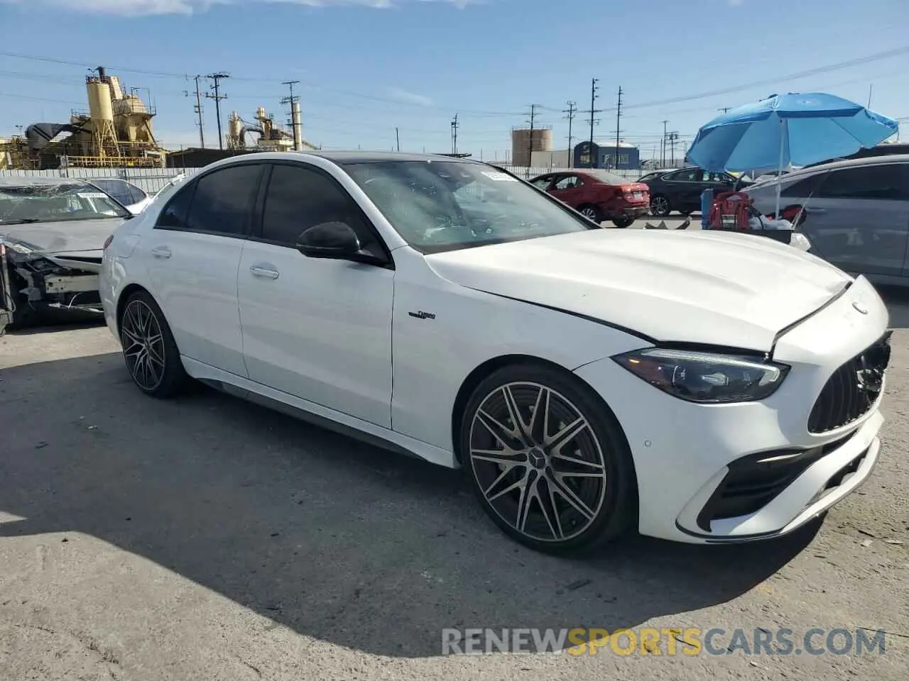 4 fotografías del automóvil dañado W1KAF8HB0RR158084 MERCEDES-BENZ C-CLASS 2024