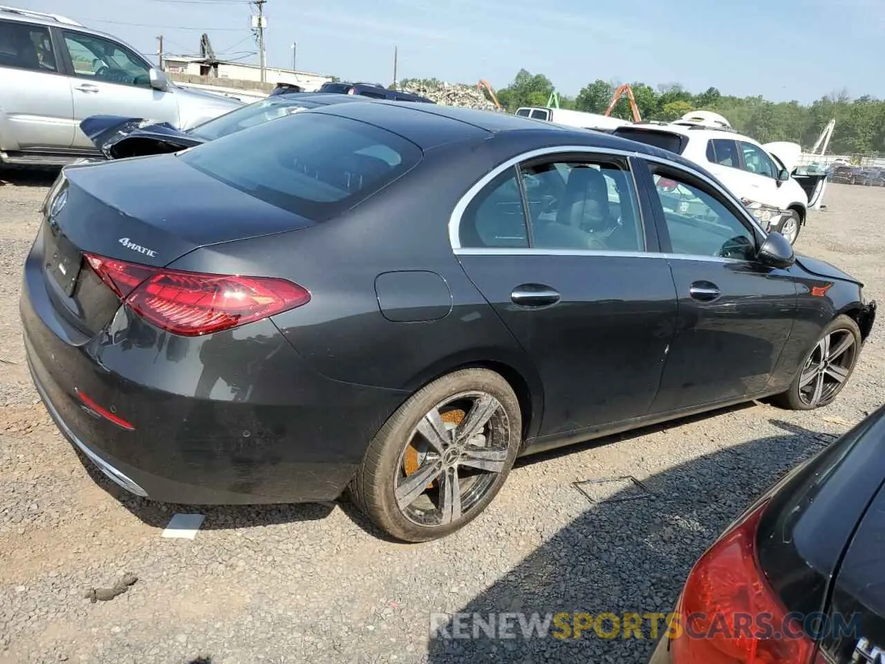 3 fotografías del automóvil dañado W1KAF4HB9SR249921 MERCEDES-BENZ C-CLASS 2025
