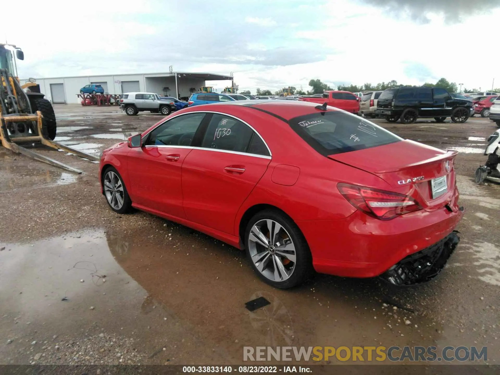 3 fotografías del automóvil dañado WDDSJ4EB6KN776250 MERCEDES-BENZ CLA 2019