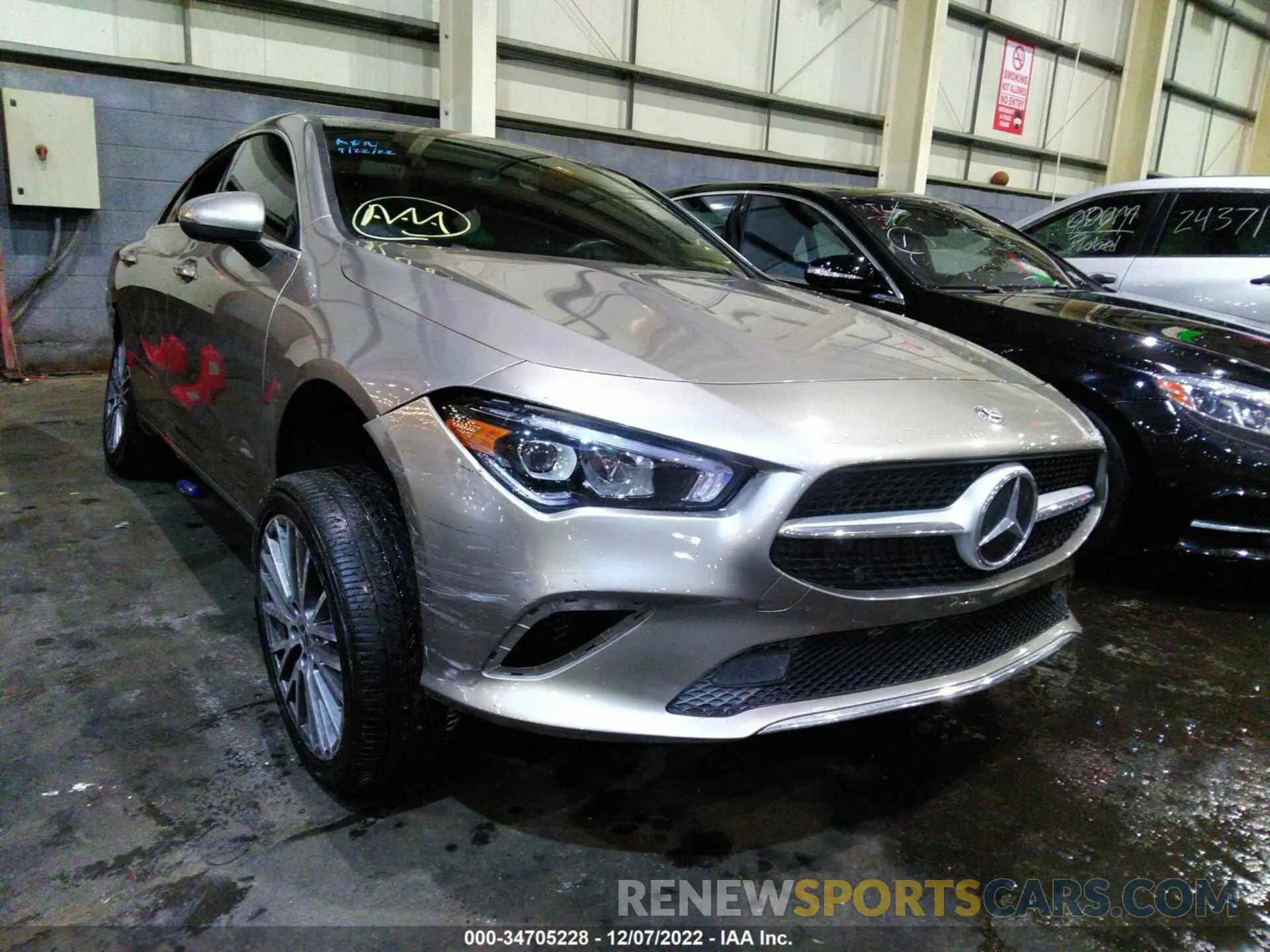 1 fotografías del automóvil dañado 00D5J4GB4LN039284 MERCEDES-BENZ CLA 2020