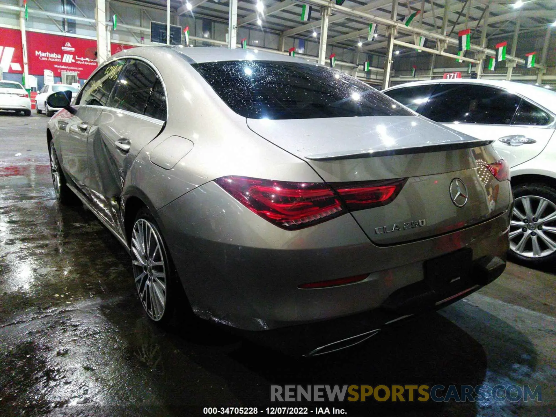 3 fotografías del automóvil dañado 00D5J4GB4LN039284 MERCEDES-BENZ CLA 2020