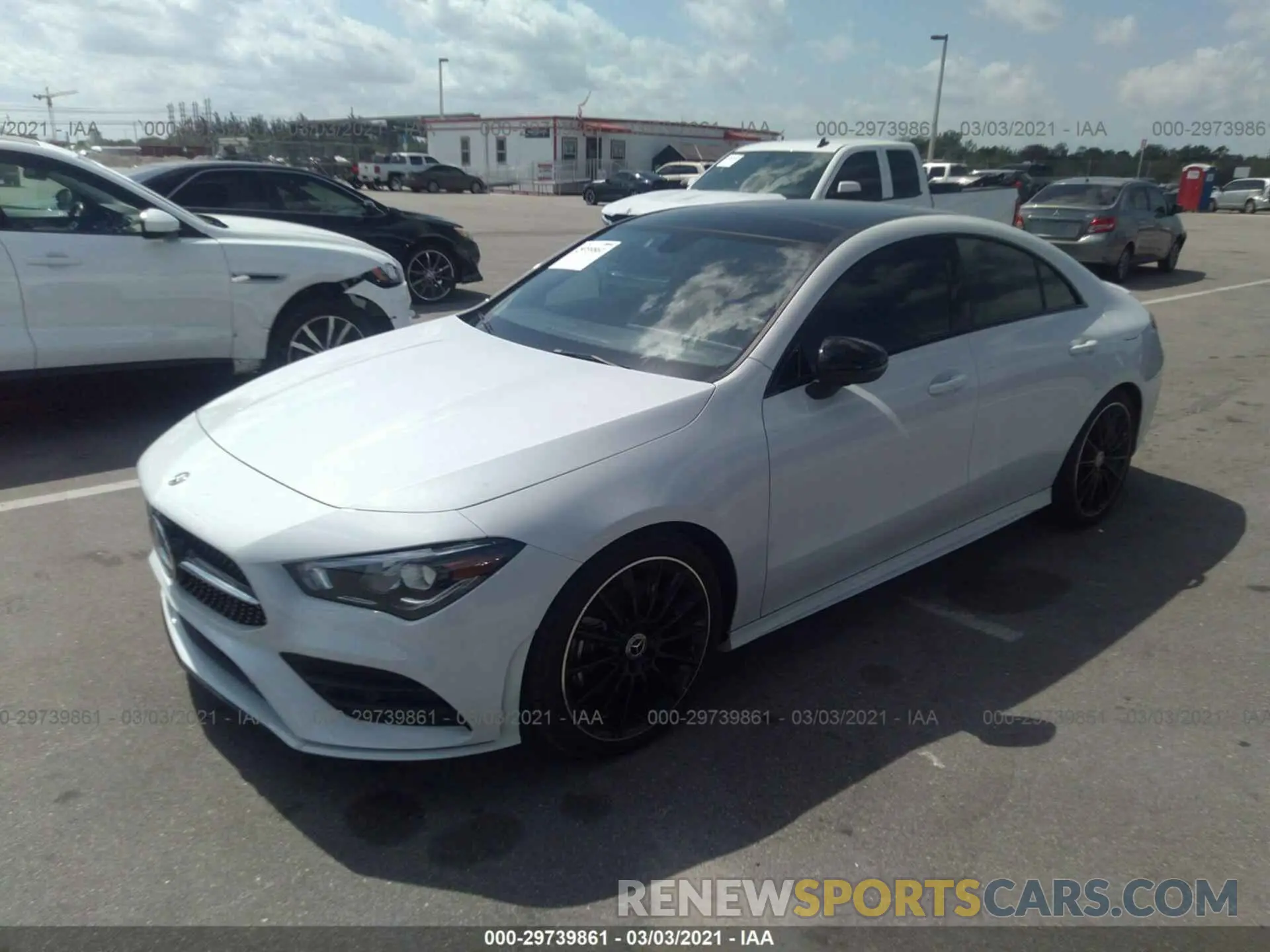 2 fotografías del automóvil dañado W1K5J4GB3LN091277 MERCEDES-BENZ CLA 2020