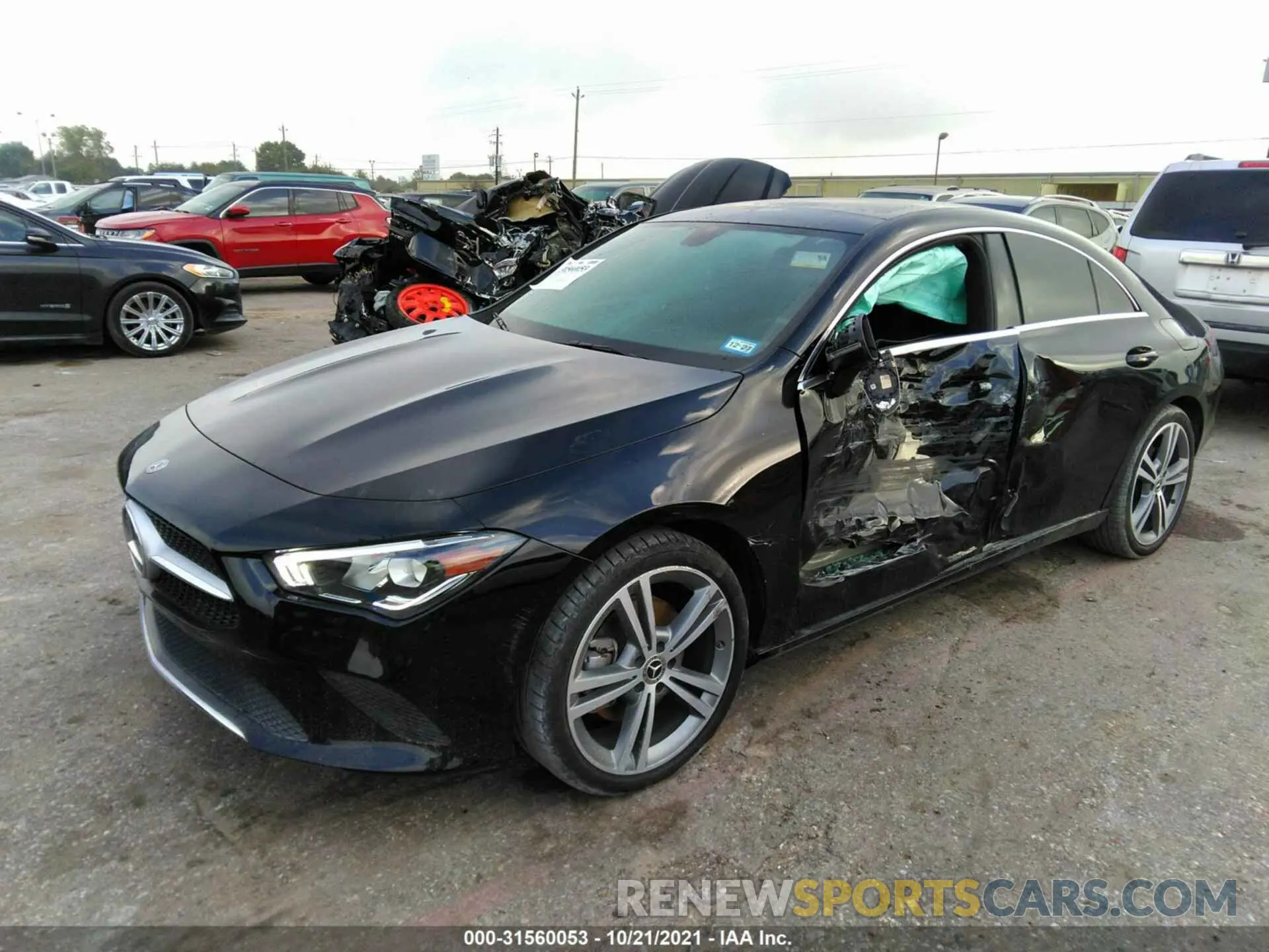 2 fotografías del automóvil dañado W1K5J4GB4LN082331 MERCEDES-BENZ CLA 2020
