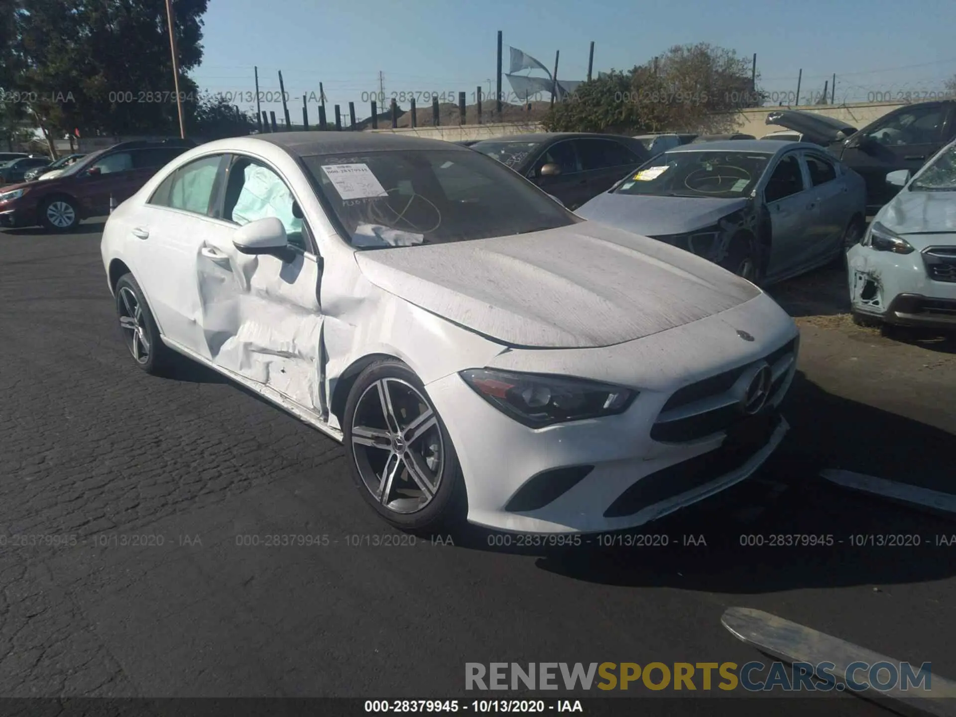 1 fotografías del automóvil dañado W1K5J4GB6LN120125 MERCEDES-BENZ CLA 2020