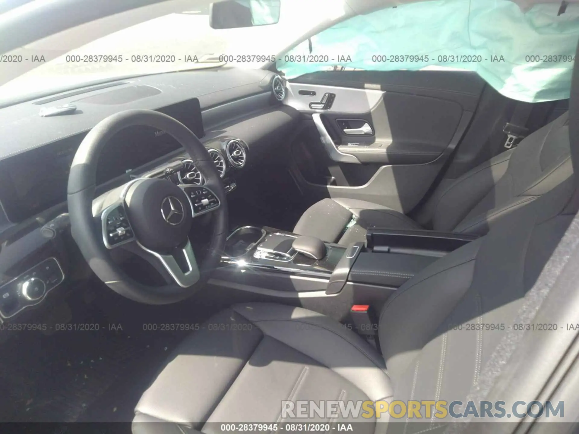 5 fotografías del automóvil dañado W1K5J4GB6LN120125 MERCEDES-BENZ CLA 2020
