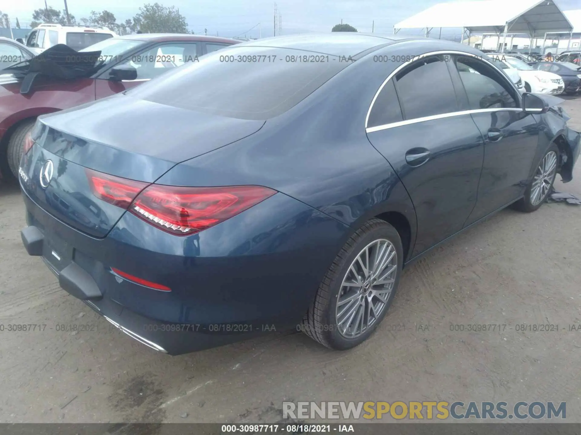 4 fotografías del automóvil dañado W1K5J4GB7LN124992 MERCEDES-BENZ CLA 2020