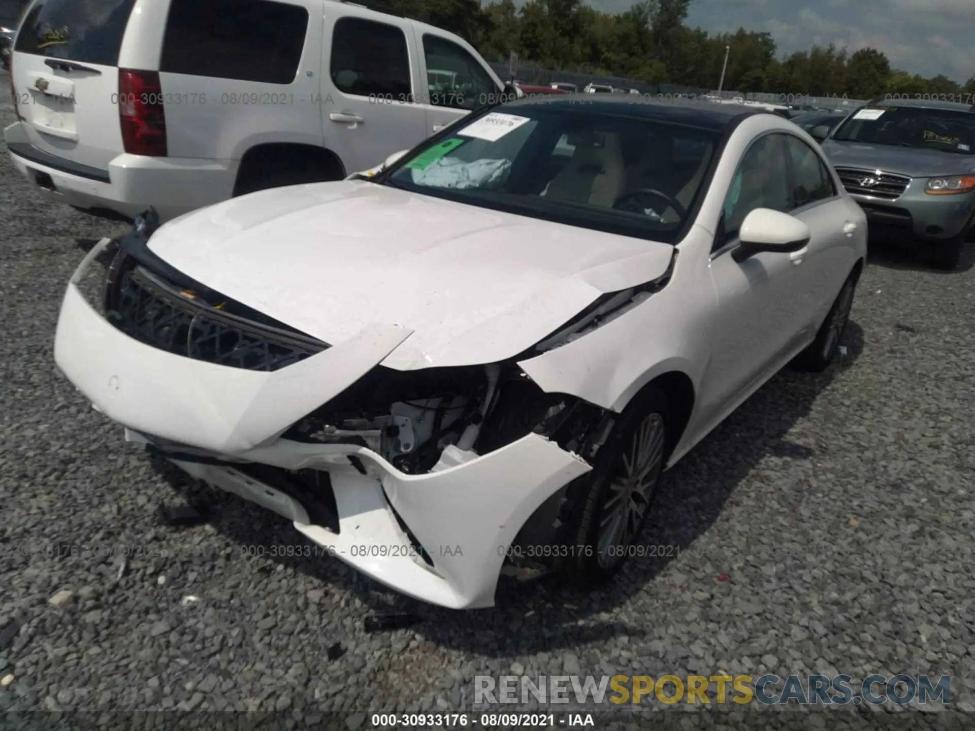 2 fotografías del automóvil dañado W1K5J4HB8LN087840 MERCEDES-BENZ CLA 2020