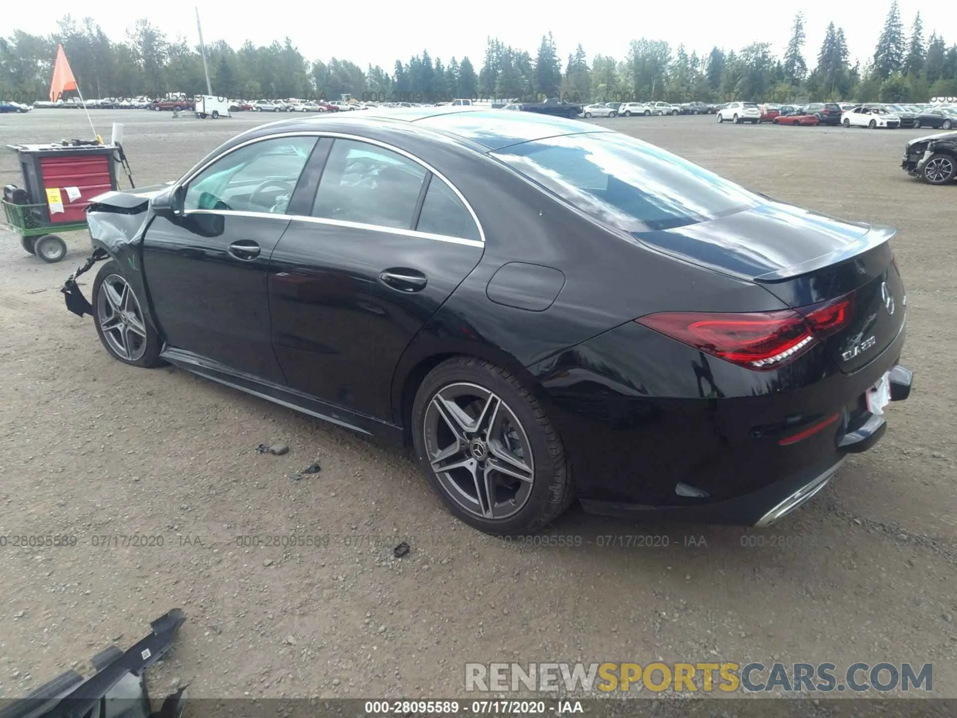 3 fotografías del automóvil dañado W1K5J4HBXLN085409 MERCEDES-BENZ CLA 2020