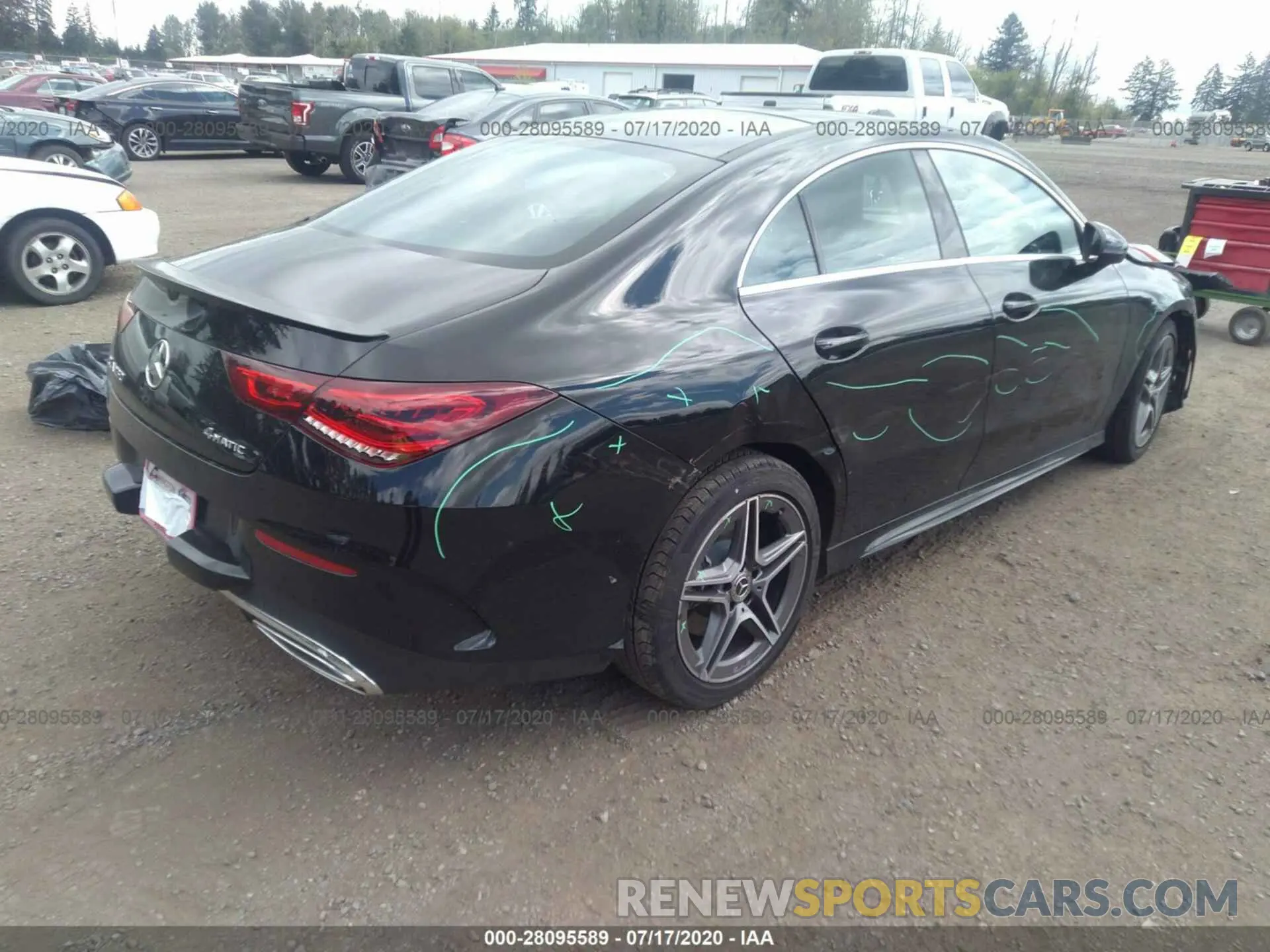 4 fotografías del automóvil dañado W1K5J4HBXLN085409 MERCEDES-BENZ CLA 2020
