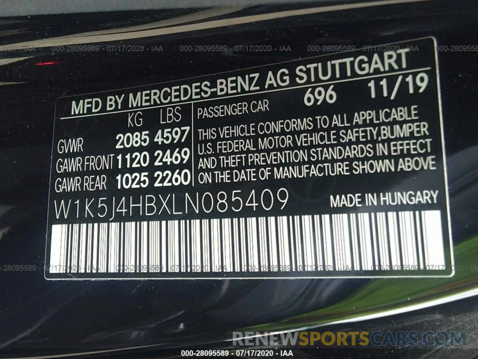 9 fotografías del automóvil dañado W1K5J4HBXLN085409 MERCEDES-BENZ CLA 2020
