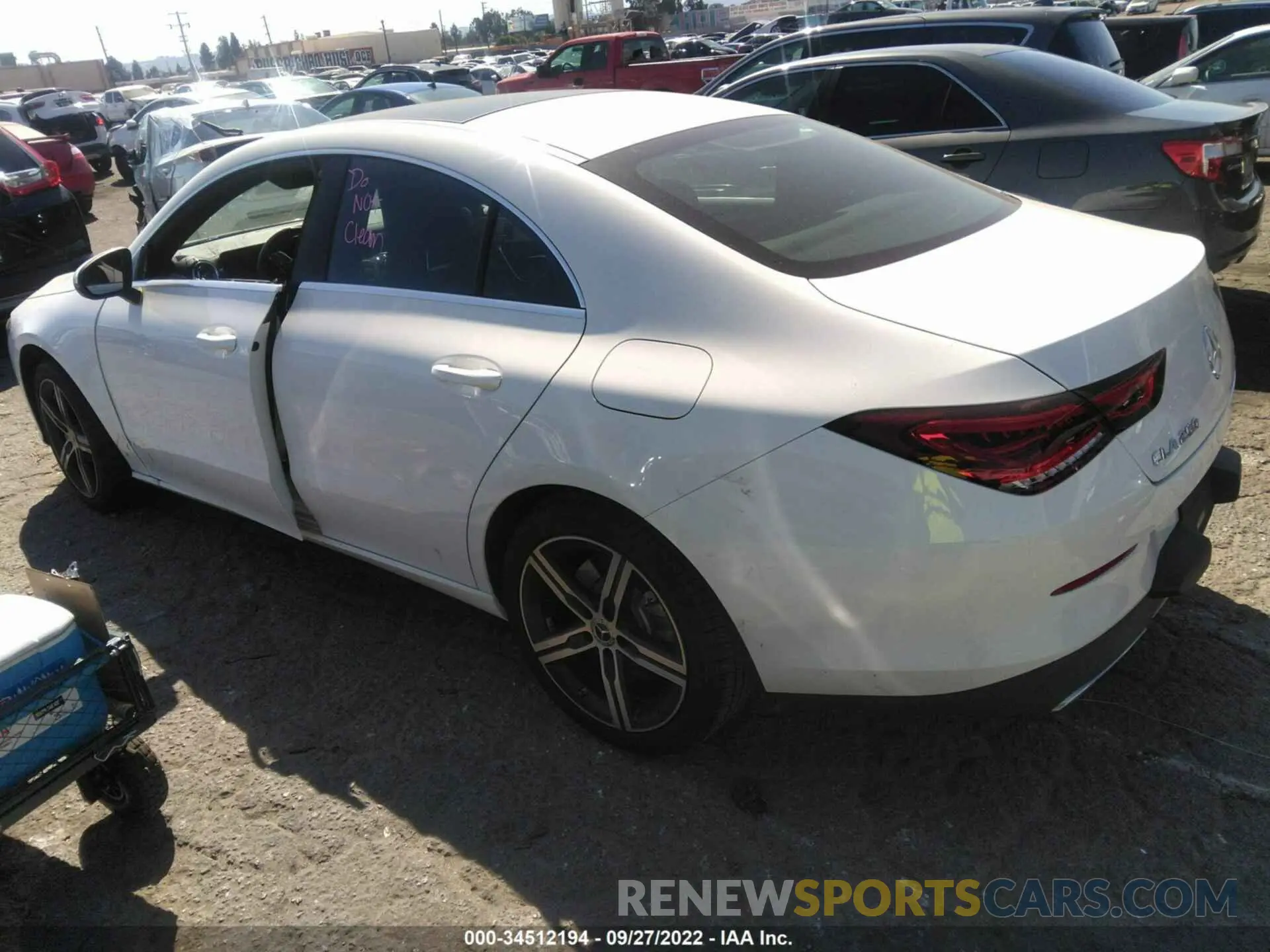 3 fotografías del automóvil dañado WDD5J4GB3LN062121 MERCEDES-BENZ CLA 2020