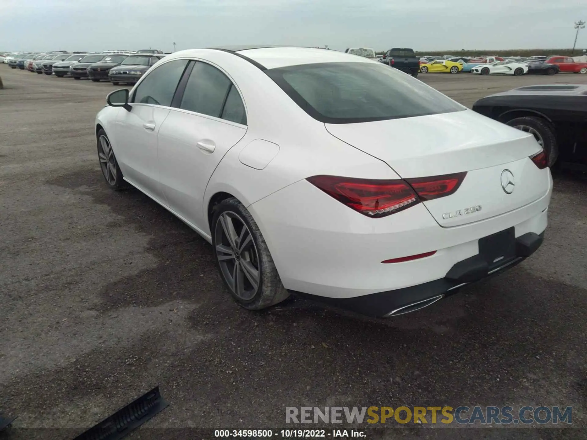 3 fotografías del automóvil dañado WDD5J4GB5LN067675 MERCEDES-BENZ CLA 2020