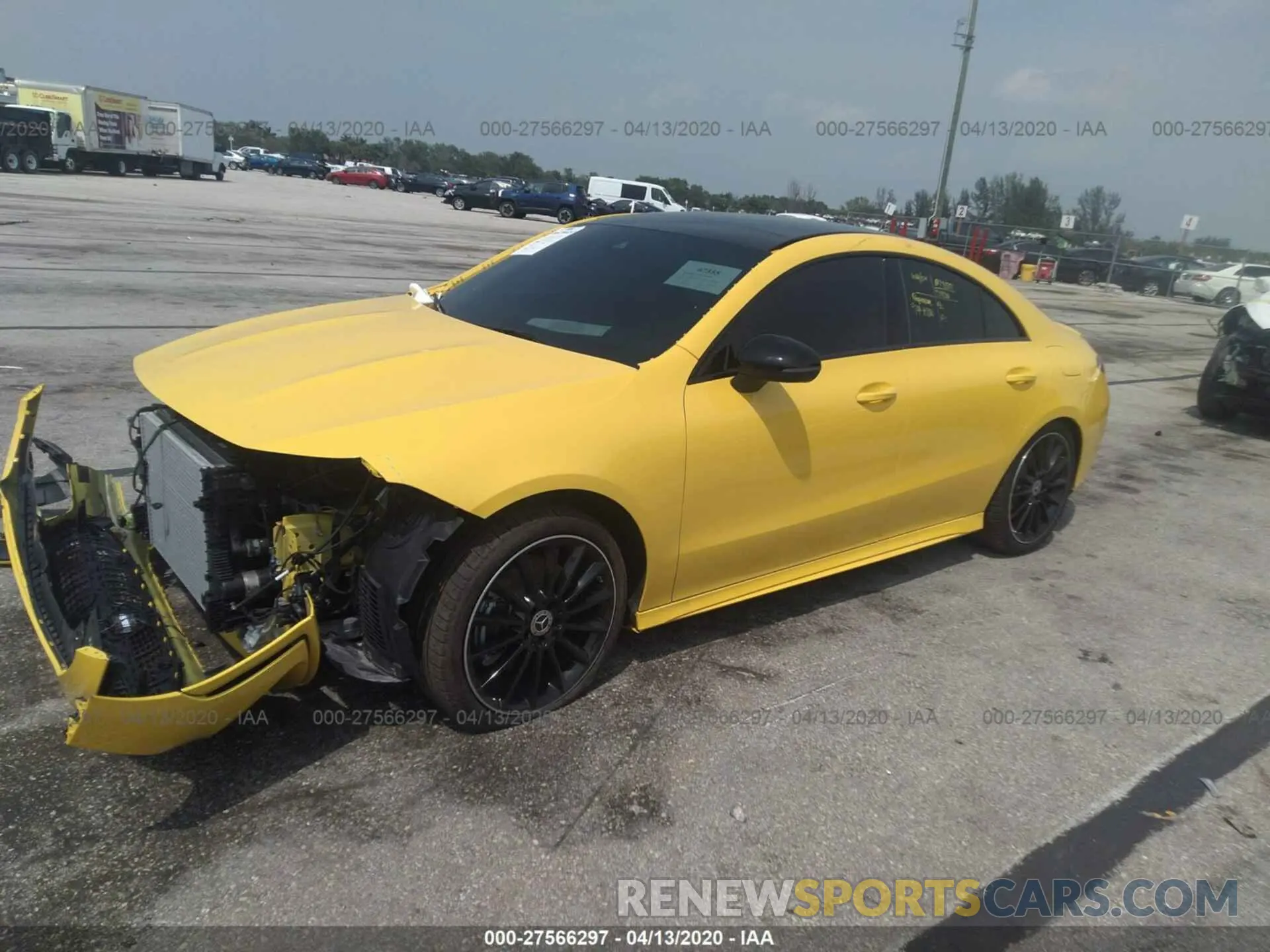 2 fotografías del automóvil dañado WDD5J4GB6LN059777 MERCEDES-BENZ CLA 2020