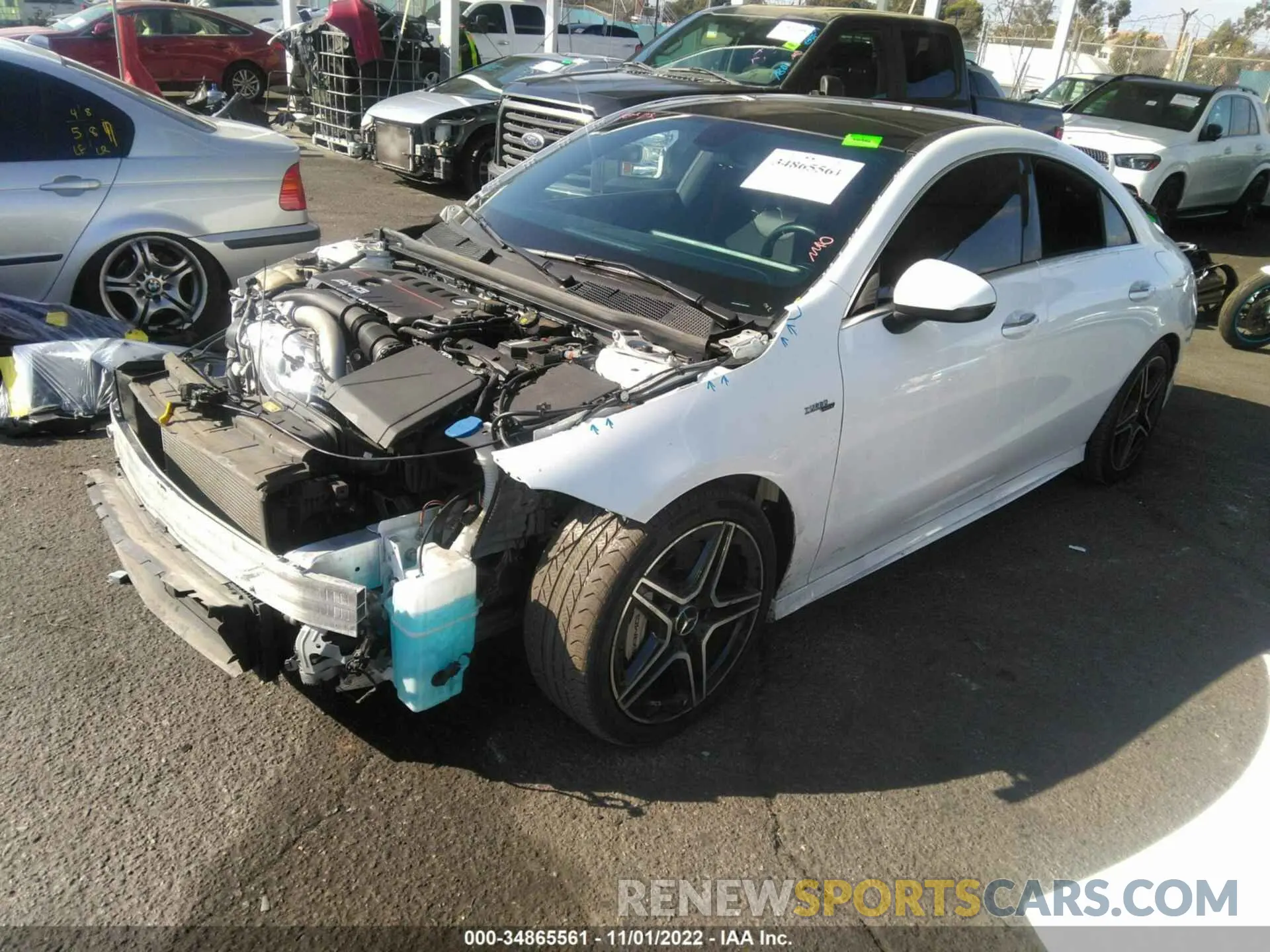 2 fotografías del automóvil dañado WDD5J5BB1LN067606 MERCEDES-BENZ CLA 2020