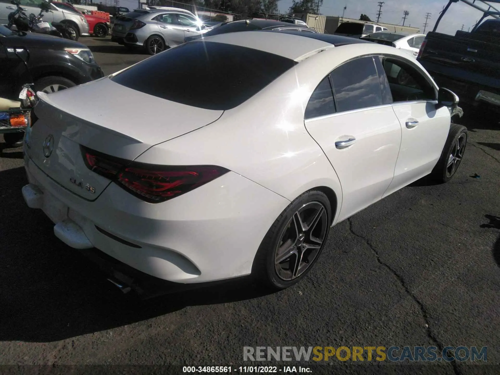 4 fotografías del automóvil dañado WDD5J5BB1LN067606 MERCEDES-BENZ CLA 2020