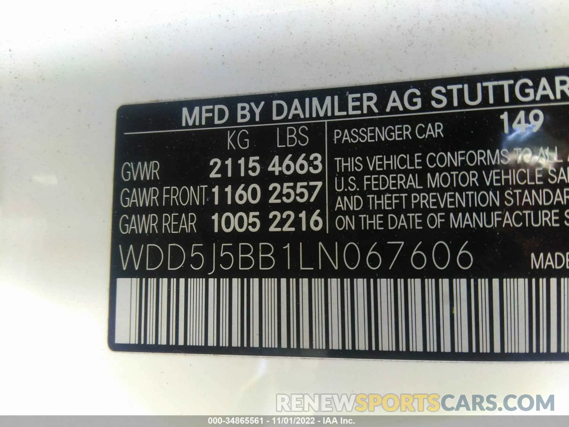 9 fotografías del automóvil dañado WDD5J5BB1LN067606 MERCEDES-BENZ CLA 2020