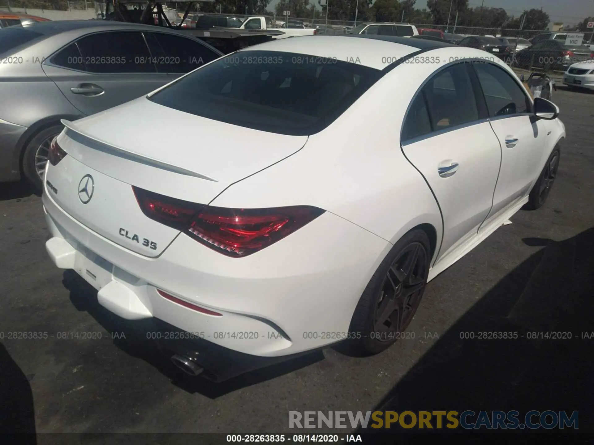 4 fotografías del automóvil dañado WDD5J5BB4LN044384 MERCEDES-BENZ CLA 2020