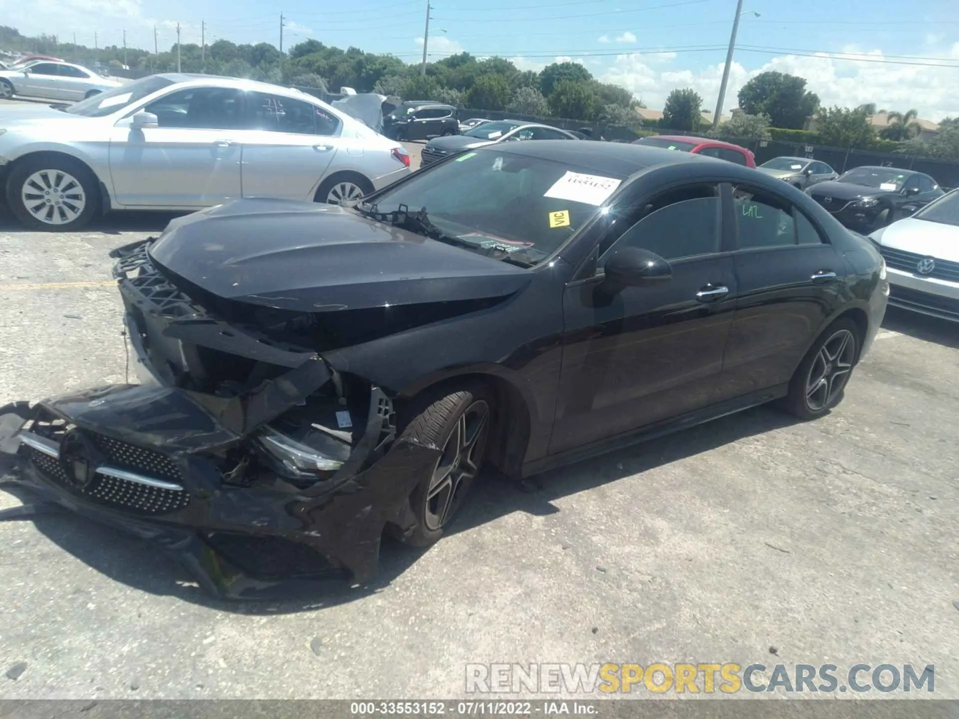 2 fotografías del automóvil dañado W1K5J4GB2MN165919 MERCEDES-BENZ CLA 2021