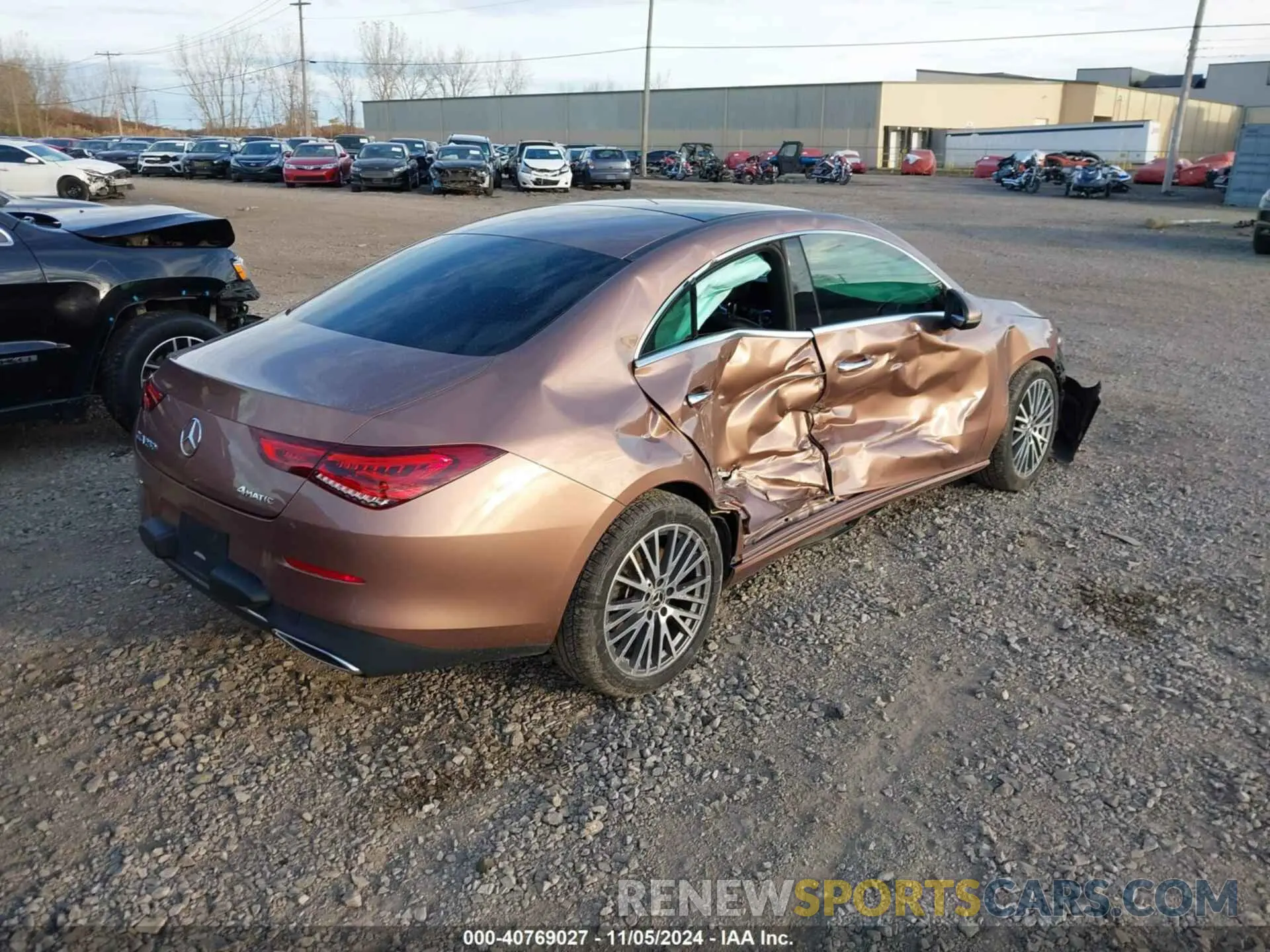4 fotografías del automóvil dañado W1K5J4HB7MN217060 MERCEDES-BENZ CLA 2021