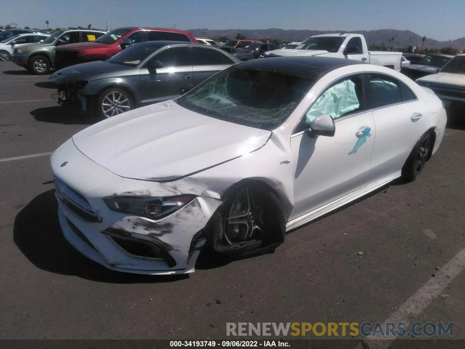 2 fotografías del automóvil dañado W1K5J5BB4MN192035 MERCEDES-BENZ CLA 2021