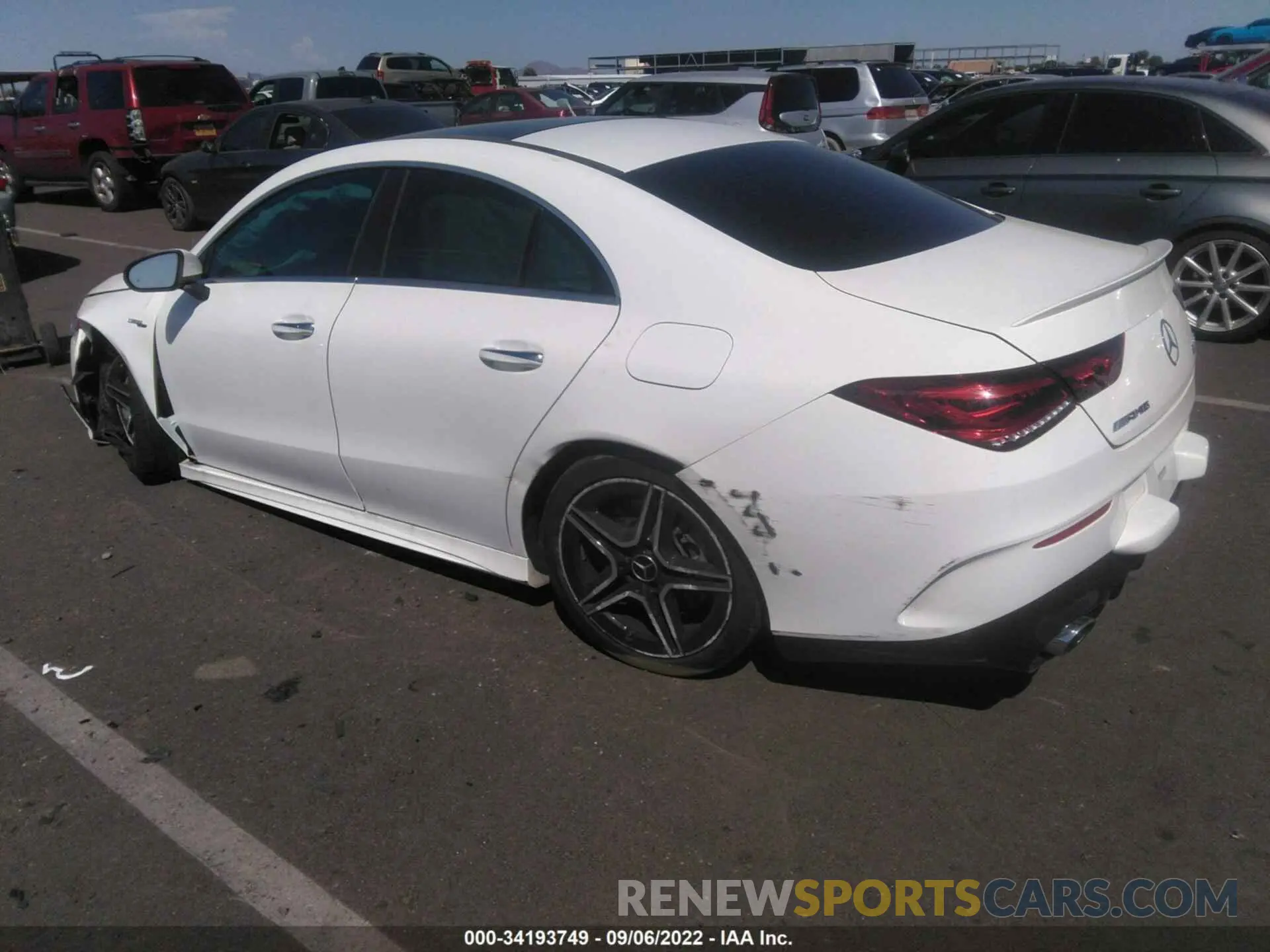 3 fotografías del automóvil dañado W1K5J5BB4MN192035 MERCEDES-BENZ CLA 2021