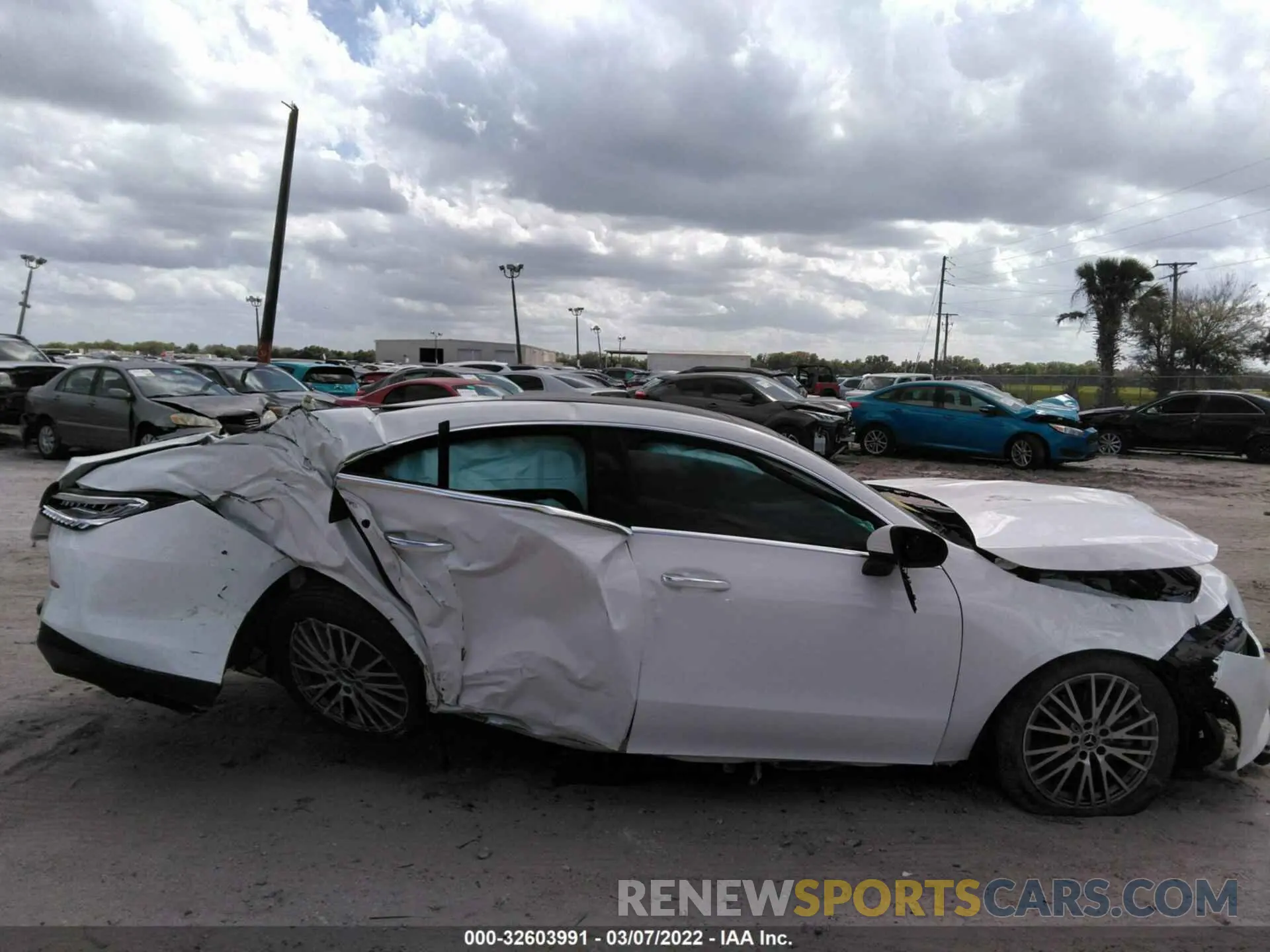 6 fotografías del automóvil dañado W1K5J4GB8NN275391 MERCEDES-BENZ CLA 2022
